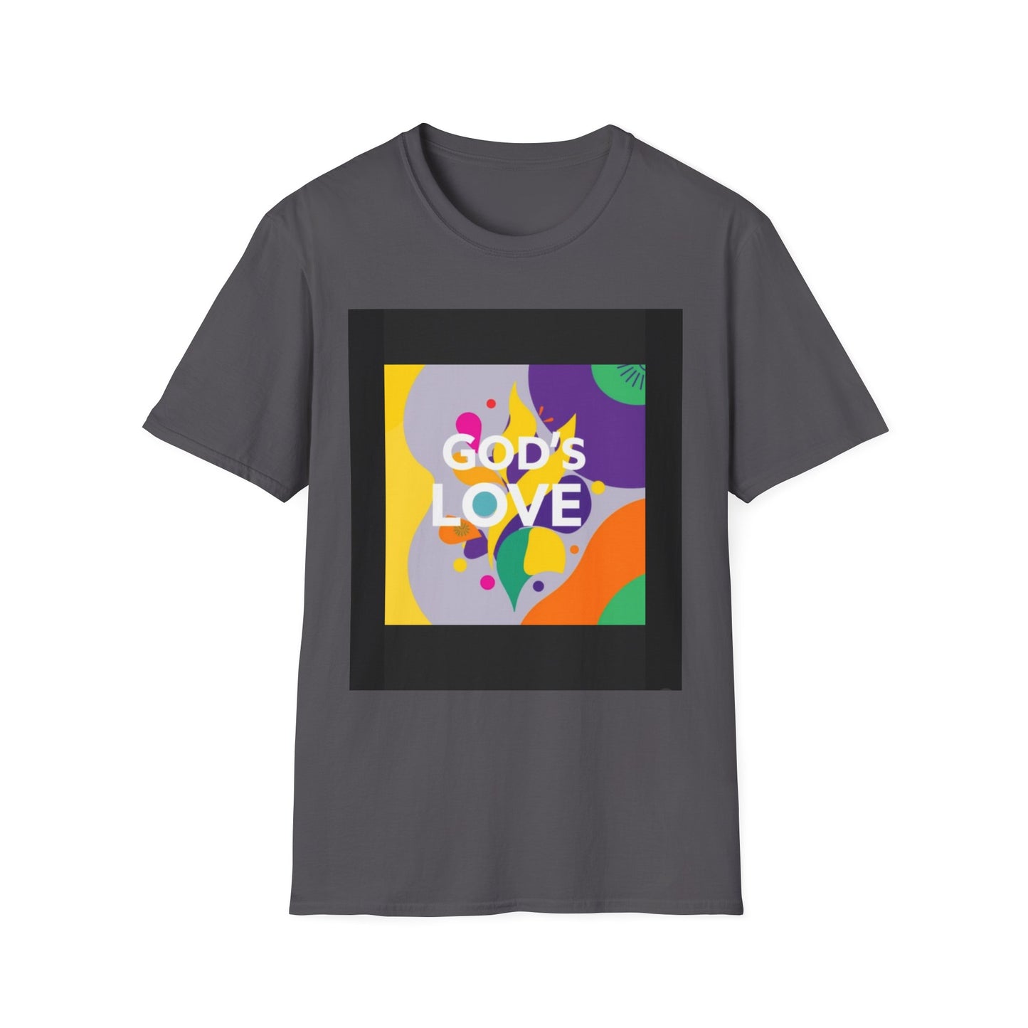 Unisex Softstyle T-Shirt with God's Love Design, Faith Shirt, Inspirational Tee, Christian Apparel, Gift for Believers, Everyday Wear