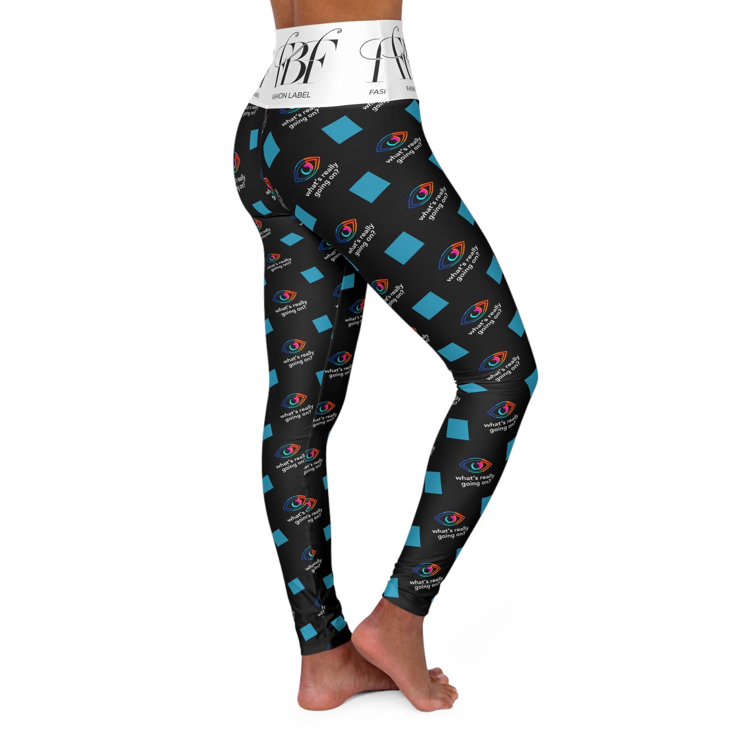 High Waisted Yoga Leggings (AOP)