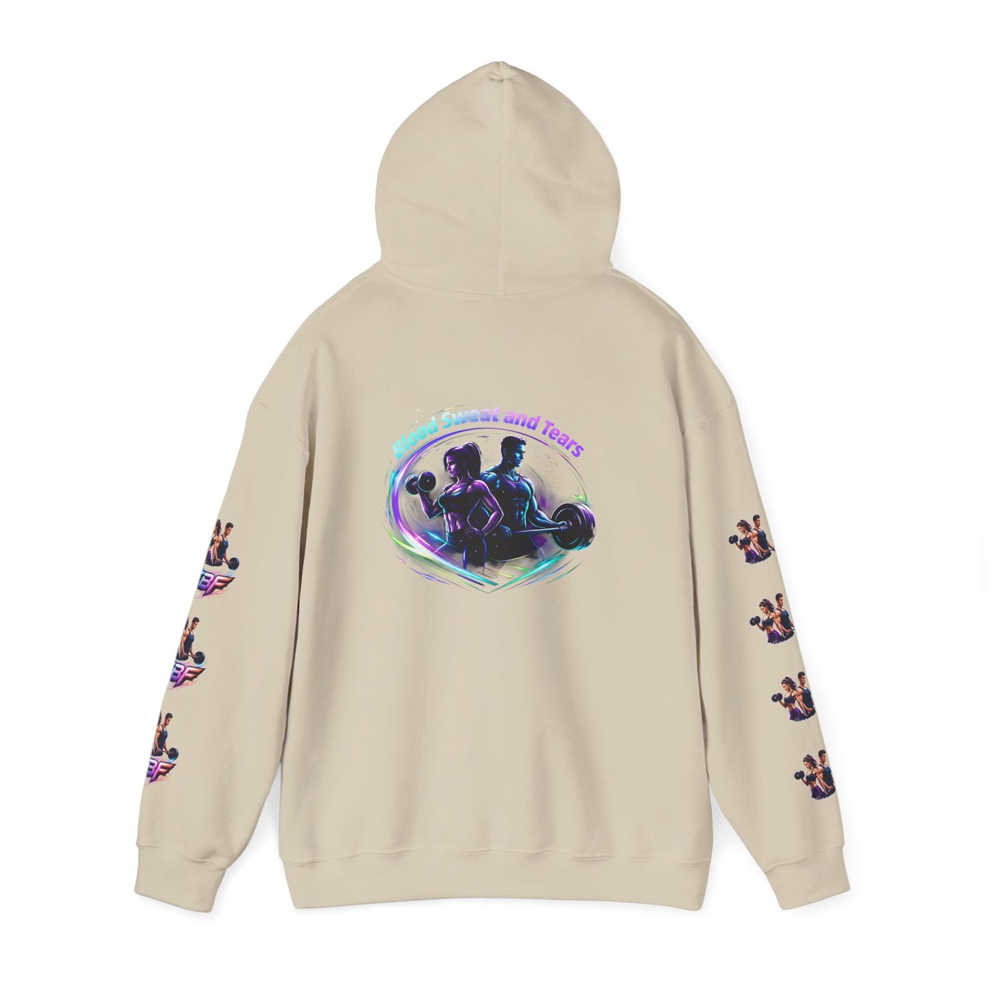 Weightlifting Hoodie — "Blood, Sweat and Tears" Fitness Pullover