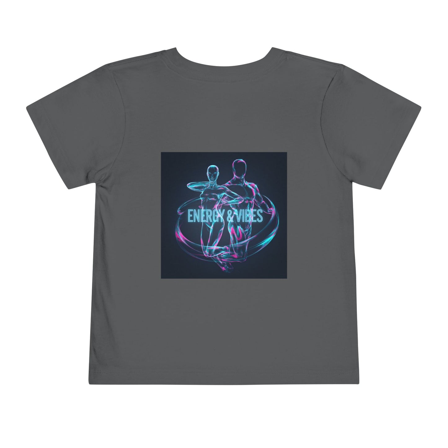 Toddler Tee — Energy & Vibes Neon Dance Graphic