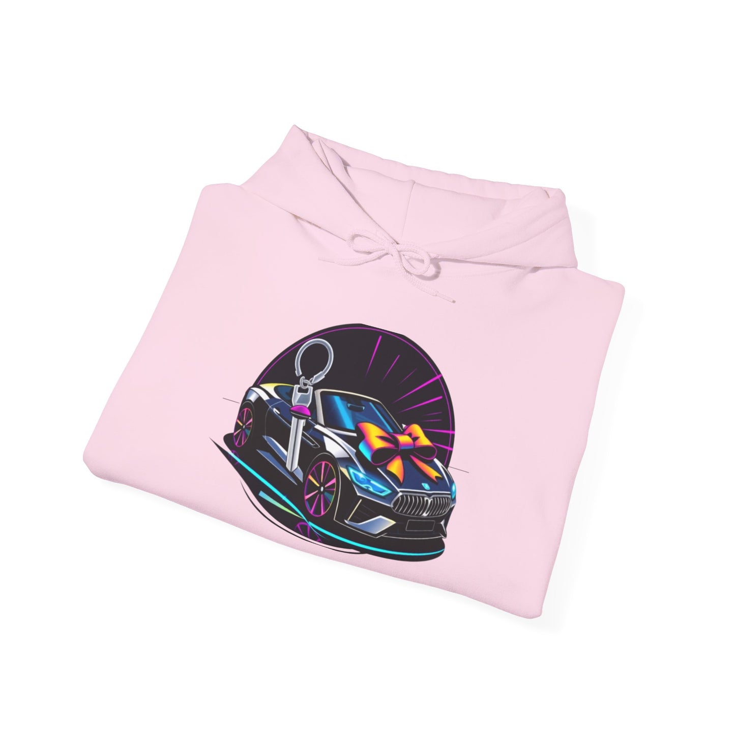 Stylish Unisex Heavy Blend™ Hoodie with Neon Design - Perfect for Winter Fashion & Casual Outings