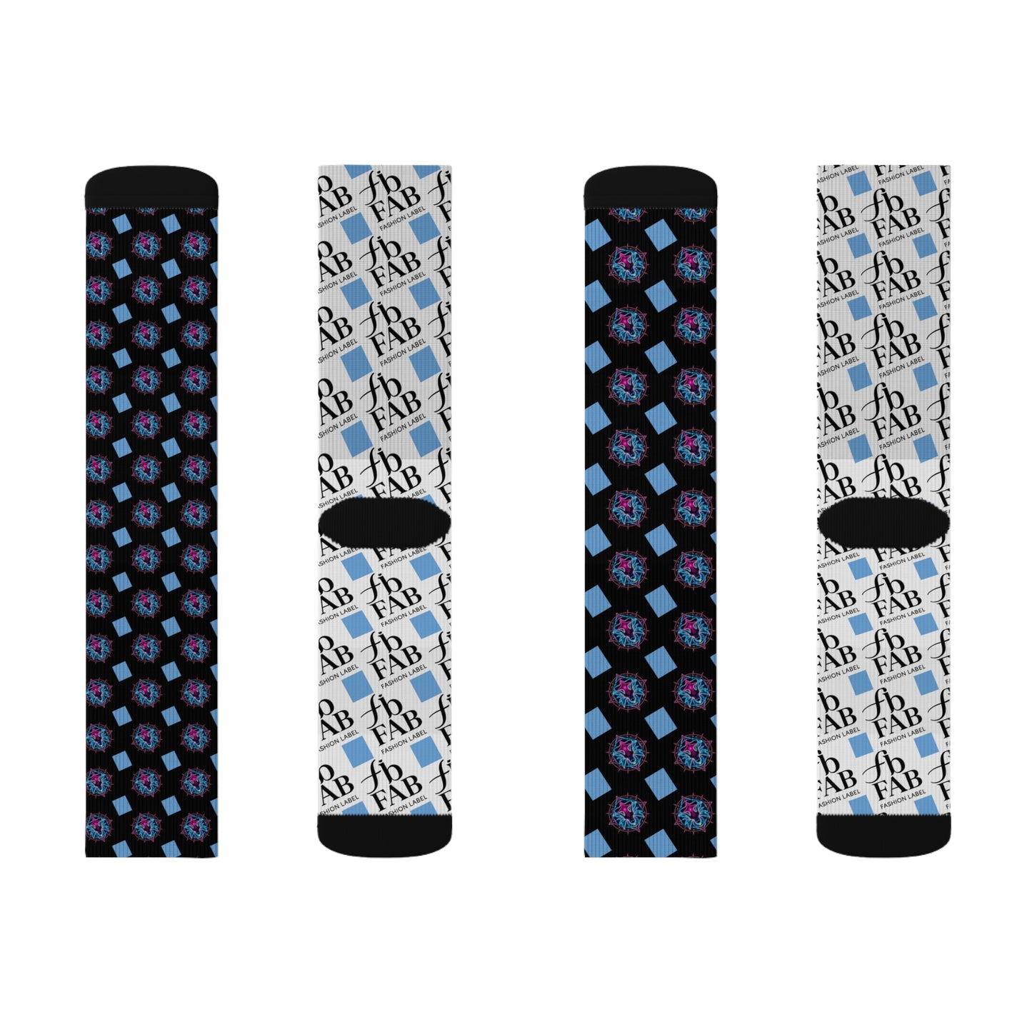 Sublimation Socks | Funky Patterned Crew Socks for Fashion Lovers, Unique Gift, Everyday Wear, Fun Accessories, Stocking Stuffers