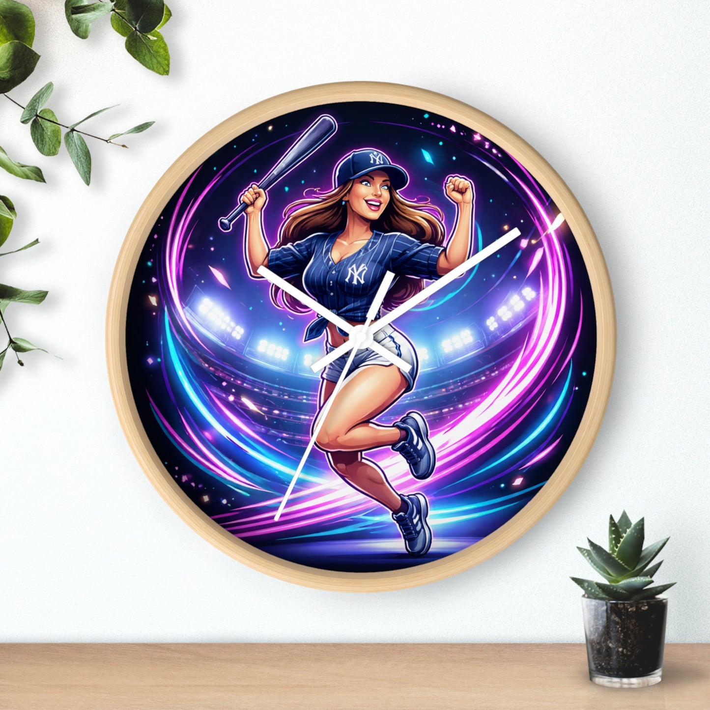 Yankee Gal Wall Clock