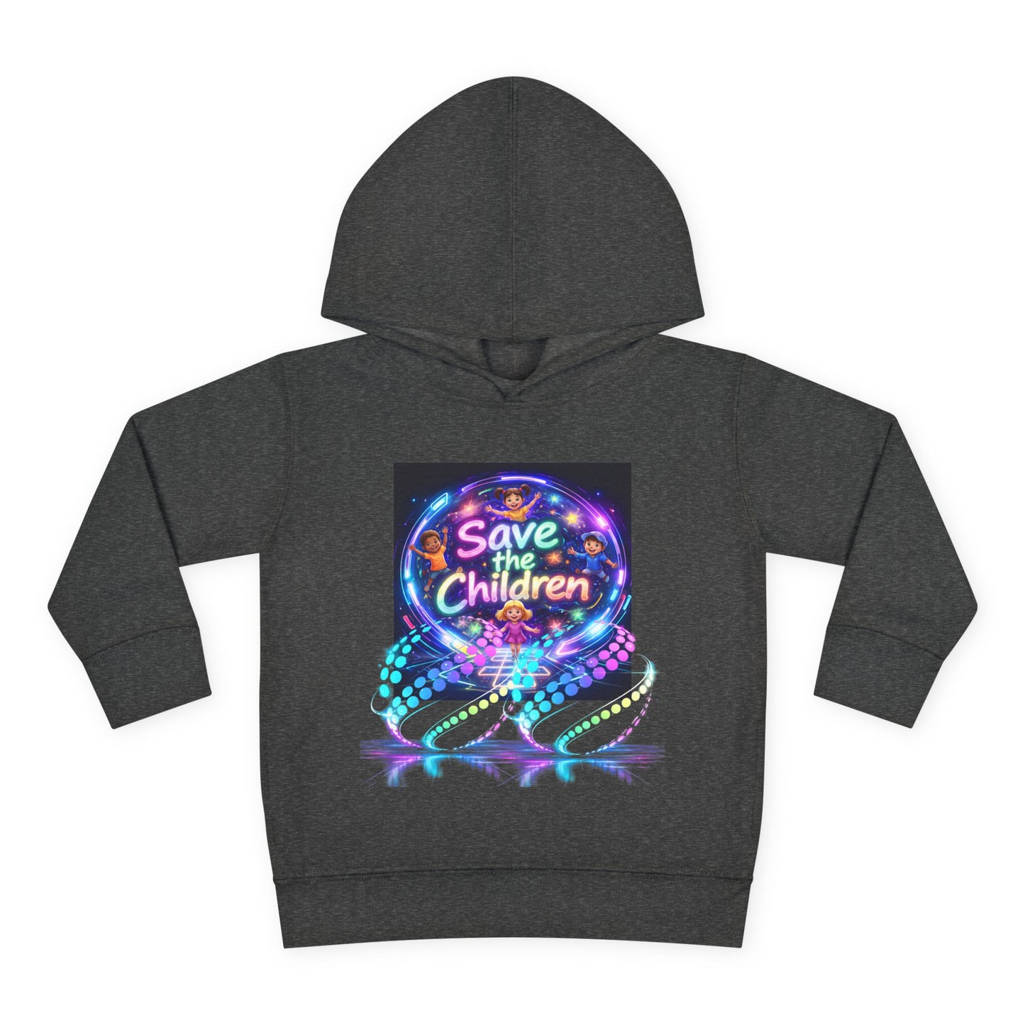 Save the Children Toddler Hoodie — Colorful Neon FBF Charity Pullover
