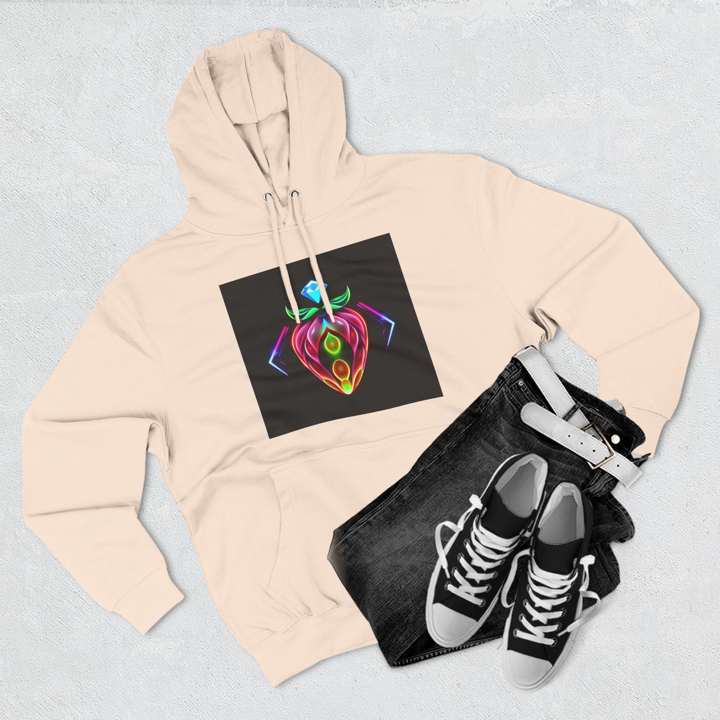 Vibrant Art Hoodie, Colorful Fleece Hoodie, Unique Sweatshirt, Artistic Gift, Cozy Layer for Every Occasion
