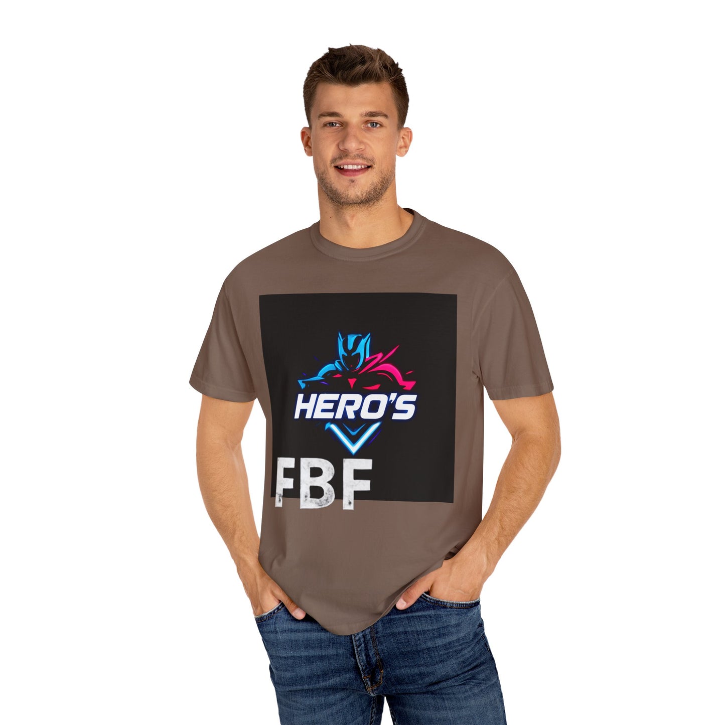Hero's Unisex Garment-Dyed T-shirt, Casual Tee, Perfect for Gifting, Comic Fans, Hero Celebrations, Graphic Tee, Everyday Wear