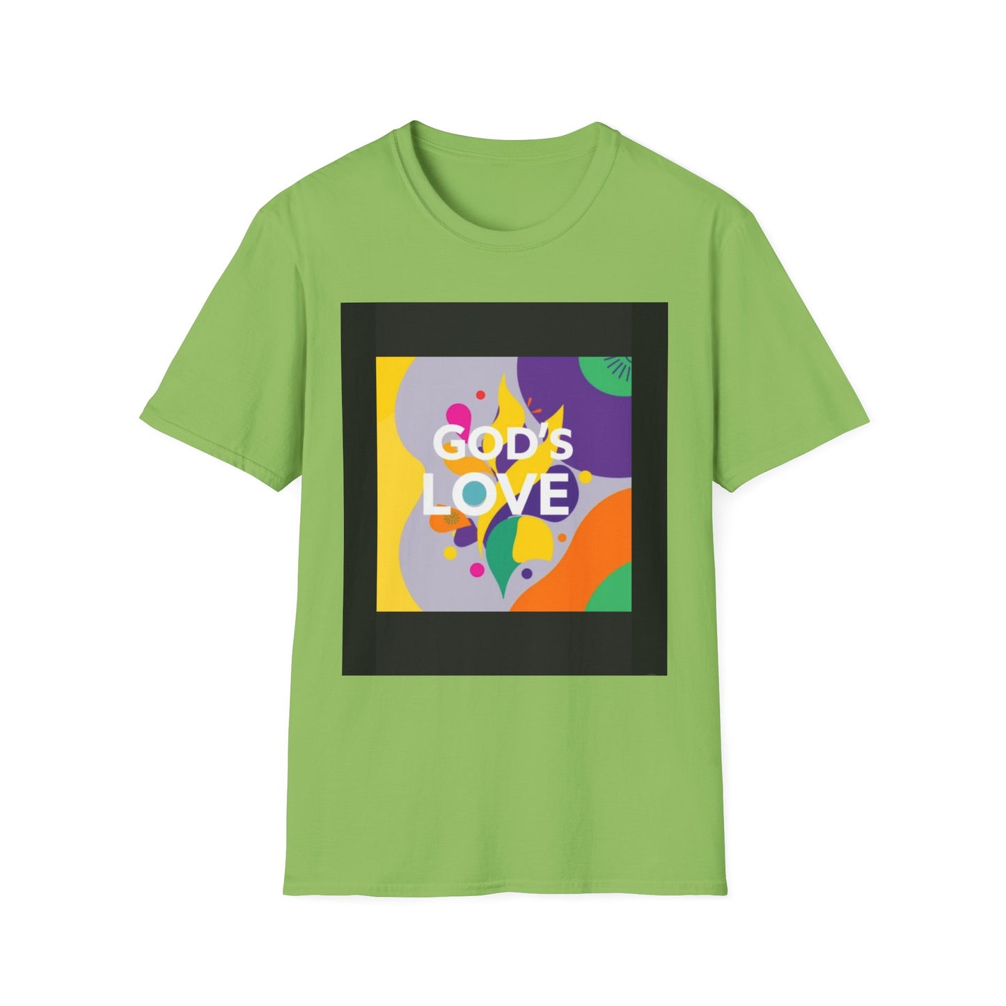 Unisex Softstyle T-Shirt with God's Love Design, Faith Shirt, Inspirational Tee, Christian Apparel, Gift for Believers, Everyday Wear
