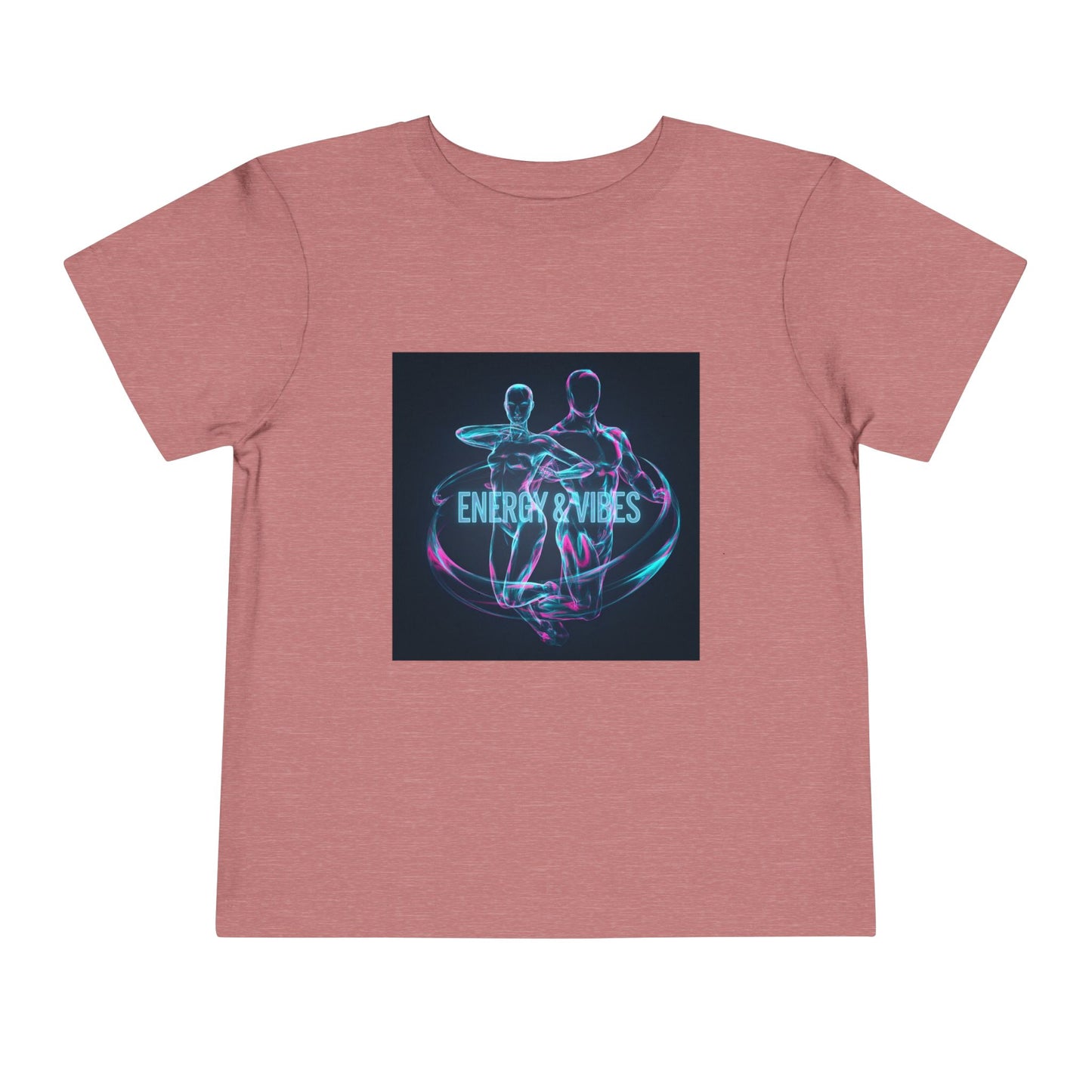 Toddler Tee — Energy & Vibes Neon Dance Graphic