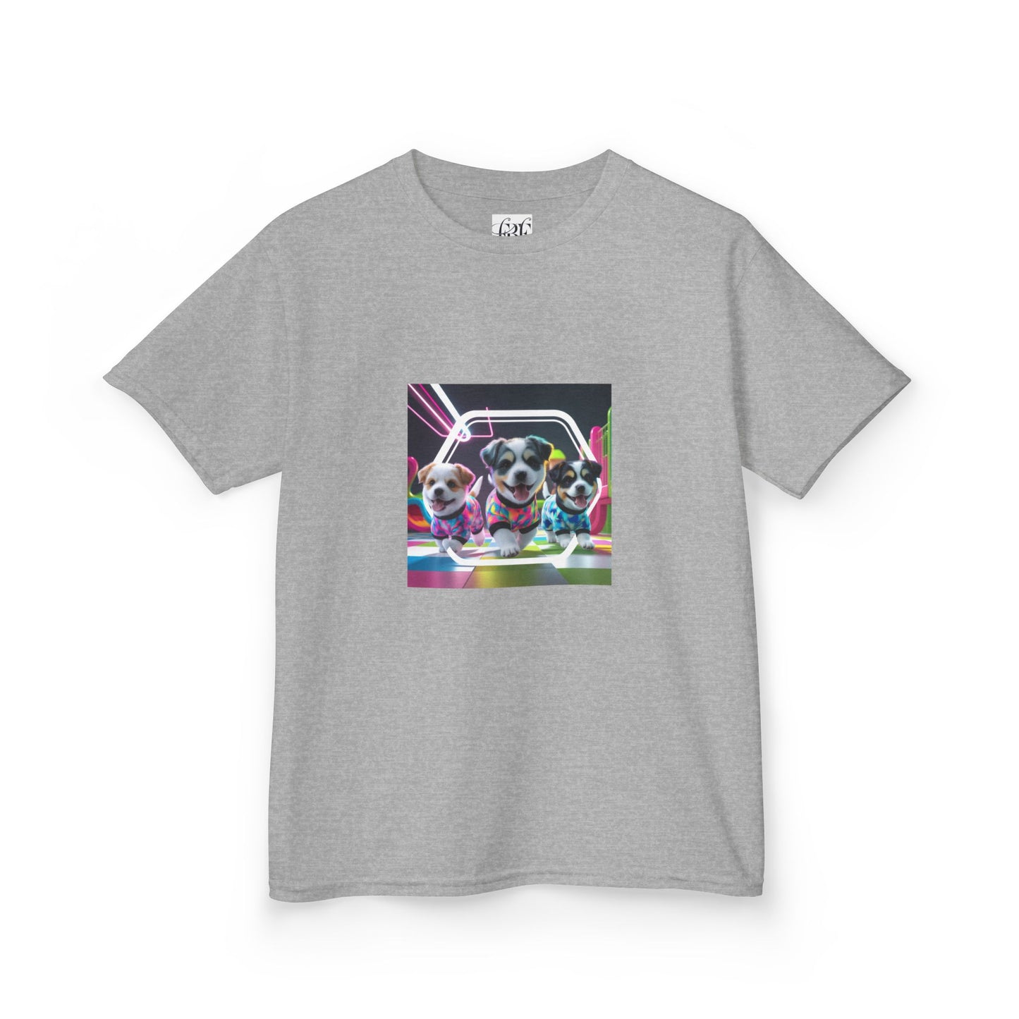 Colorful Dog-Themed Kids Tee - 'Unity Fun' Design