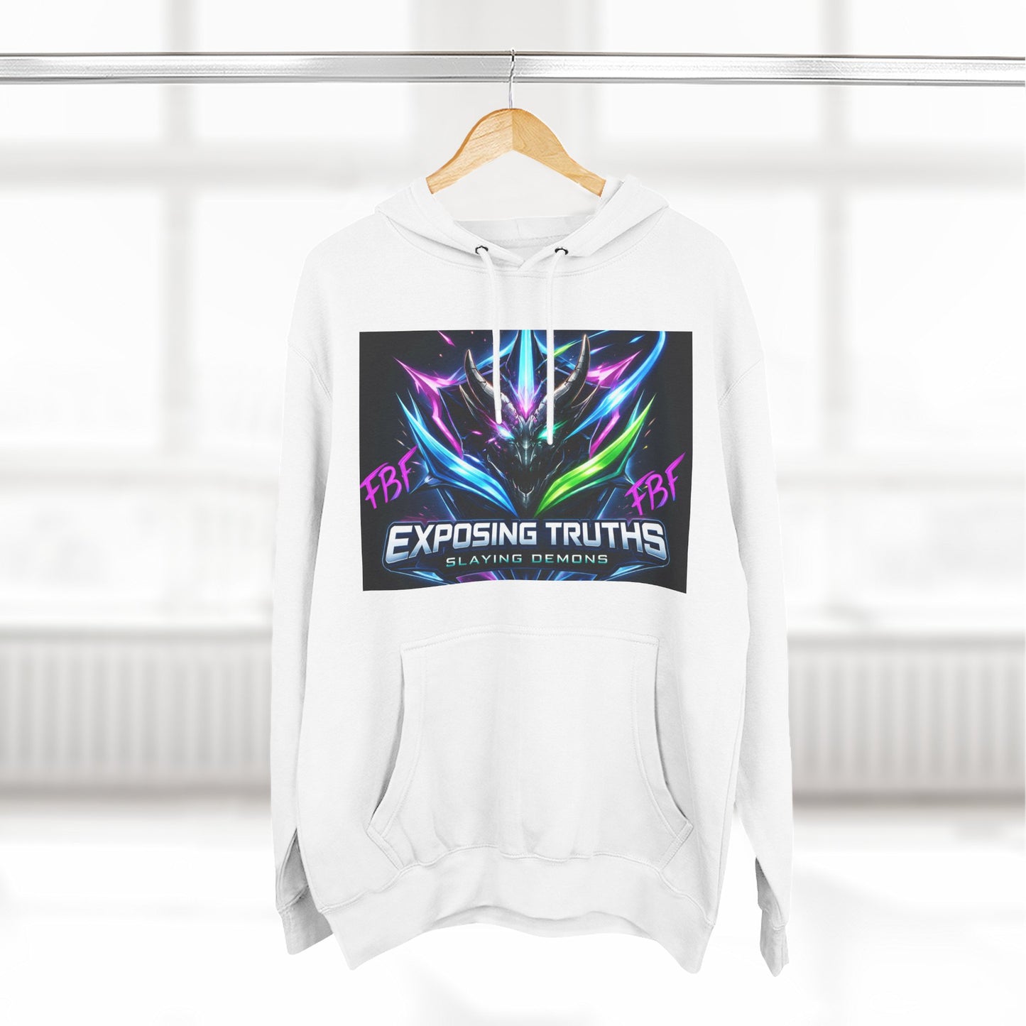 Three-Panel Fleece Hoodie