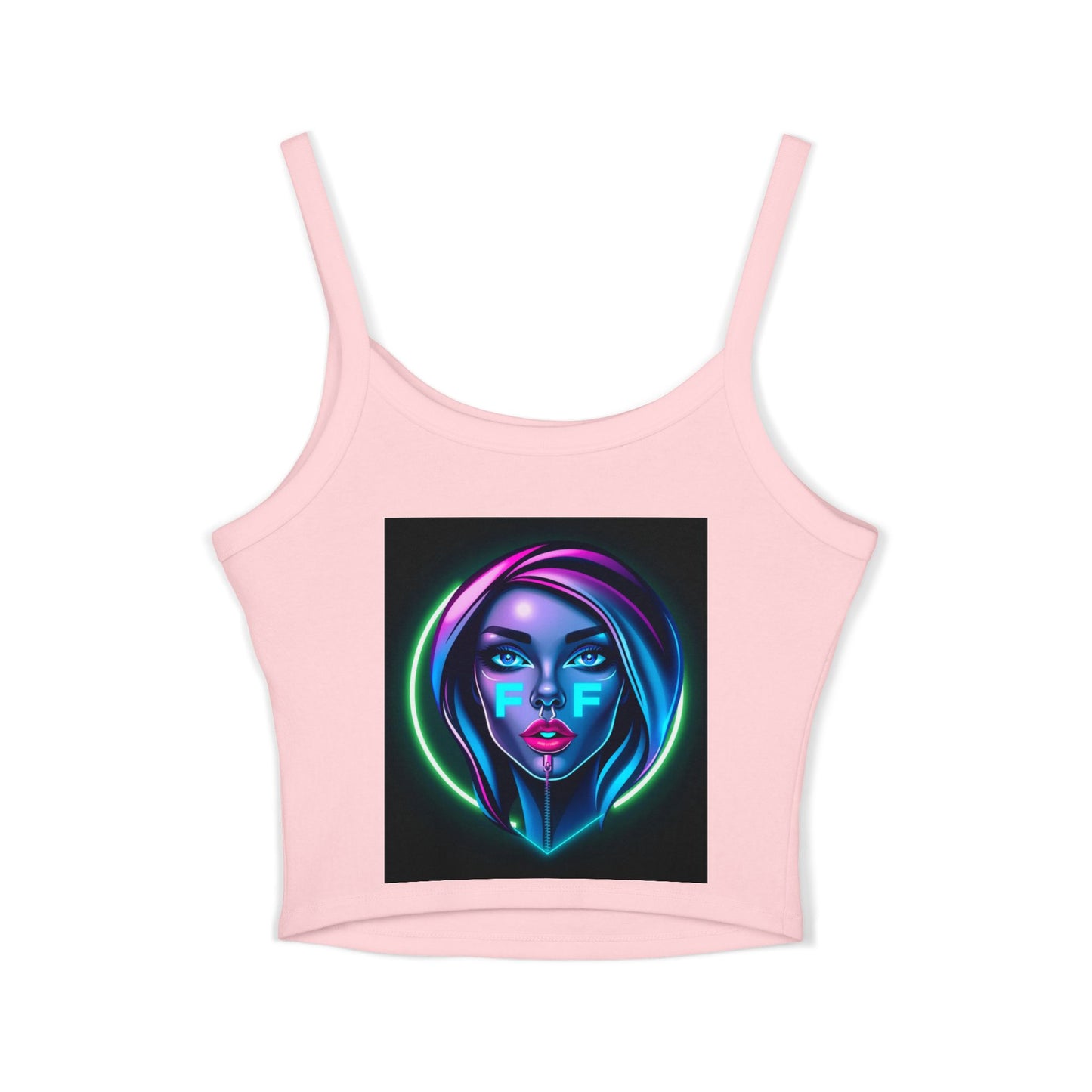 Women's Neon Graphic Tank Top - Perfect for Witches & Festival Lovers, Summer Fashion, Witchy Vibes, Occasions & Celebrations