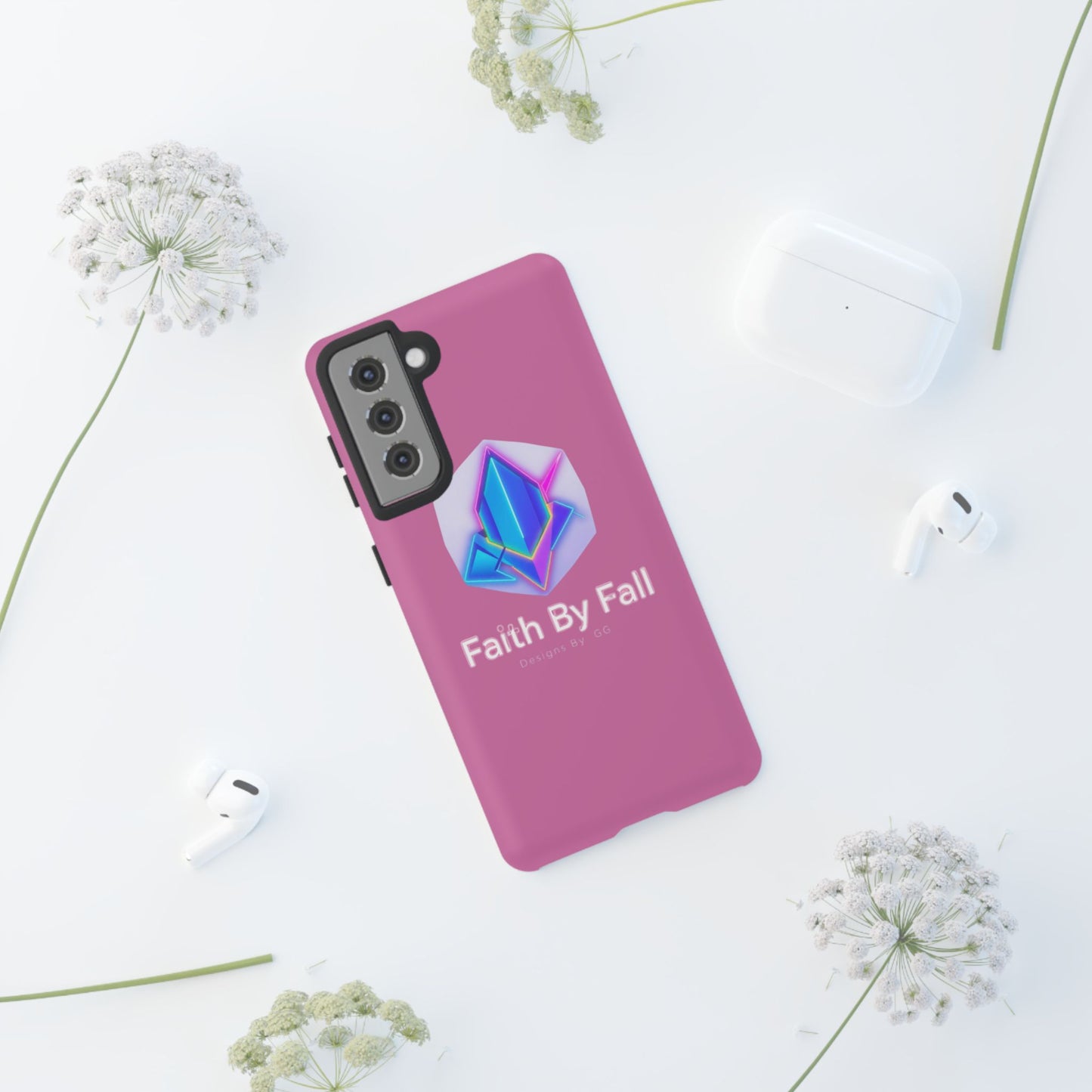 Vibrant Phone Case with Motivational Design - Faith By Fall, Colorful Phone Cover, Customizable Mobile Accessory, Unique Gift Idea, [...]