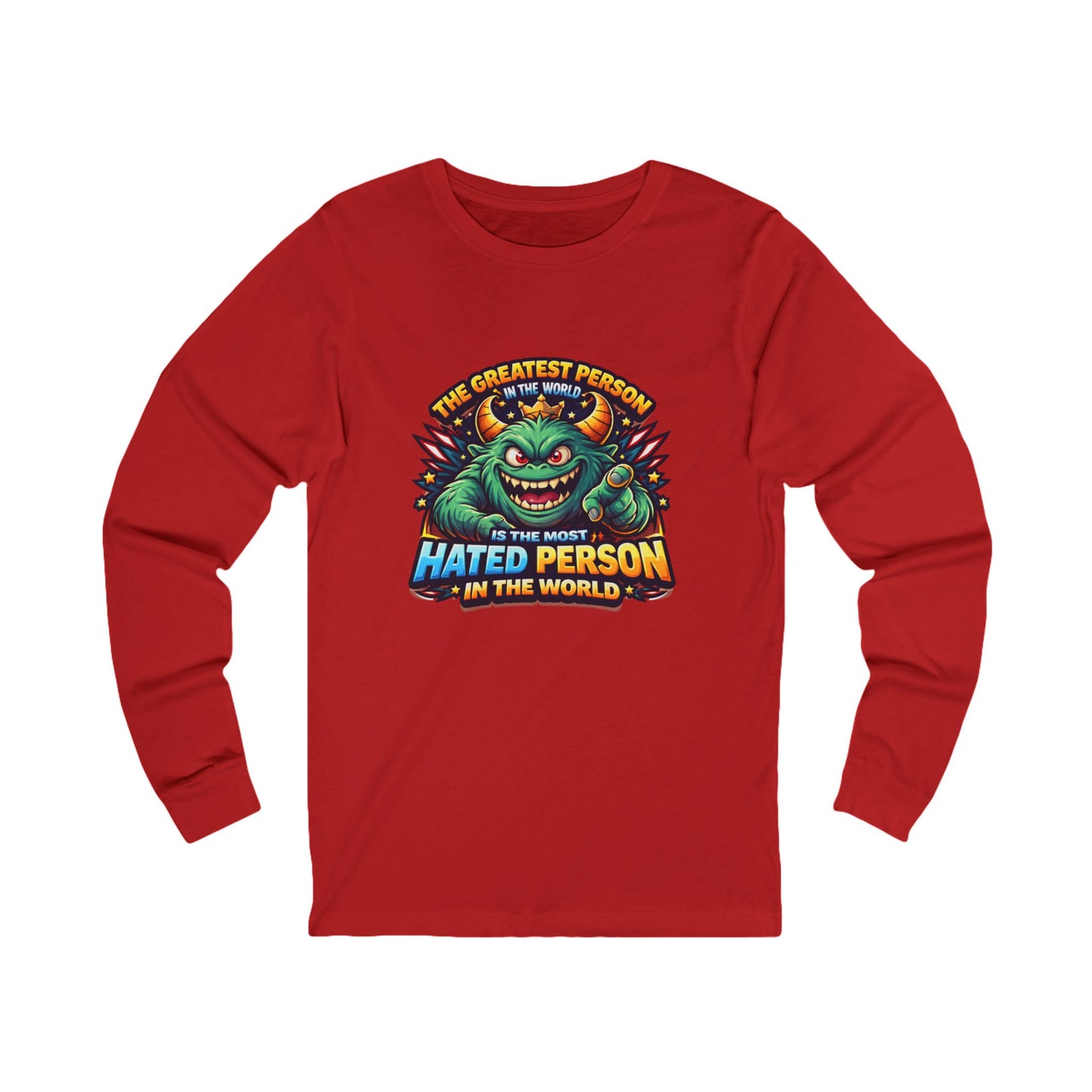 Greatest hated monster Unisex Jersey Long Sleeve Tee