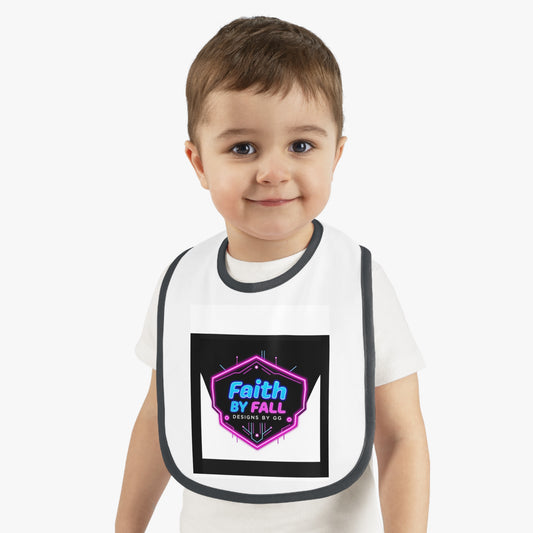 Baby Contrast Trim Jersey Bib