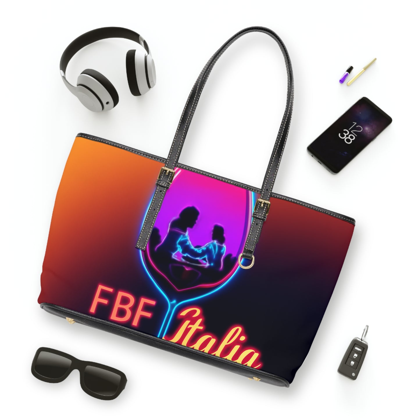 Vibrant PU Leather Shoulder Bag | Stylish Tote for Night Out, Gift for Her, Travel Accessory, Party Bag, Fashion Handbag