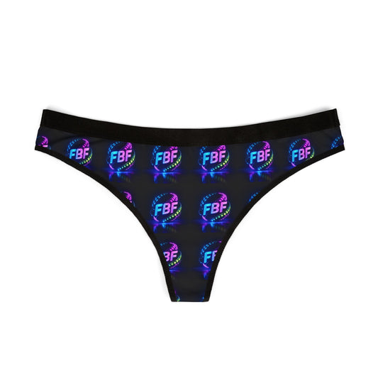 Neon Logo Thong — Women's AOP Neon FBF Print