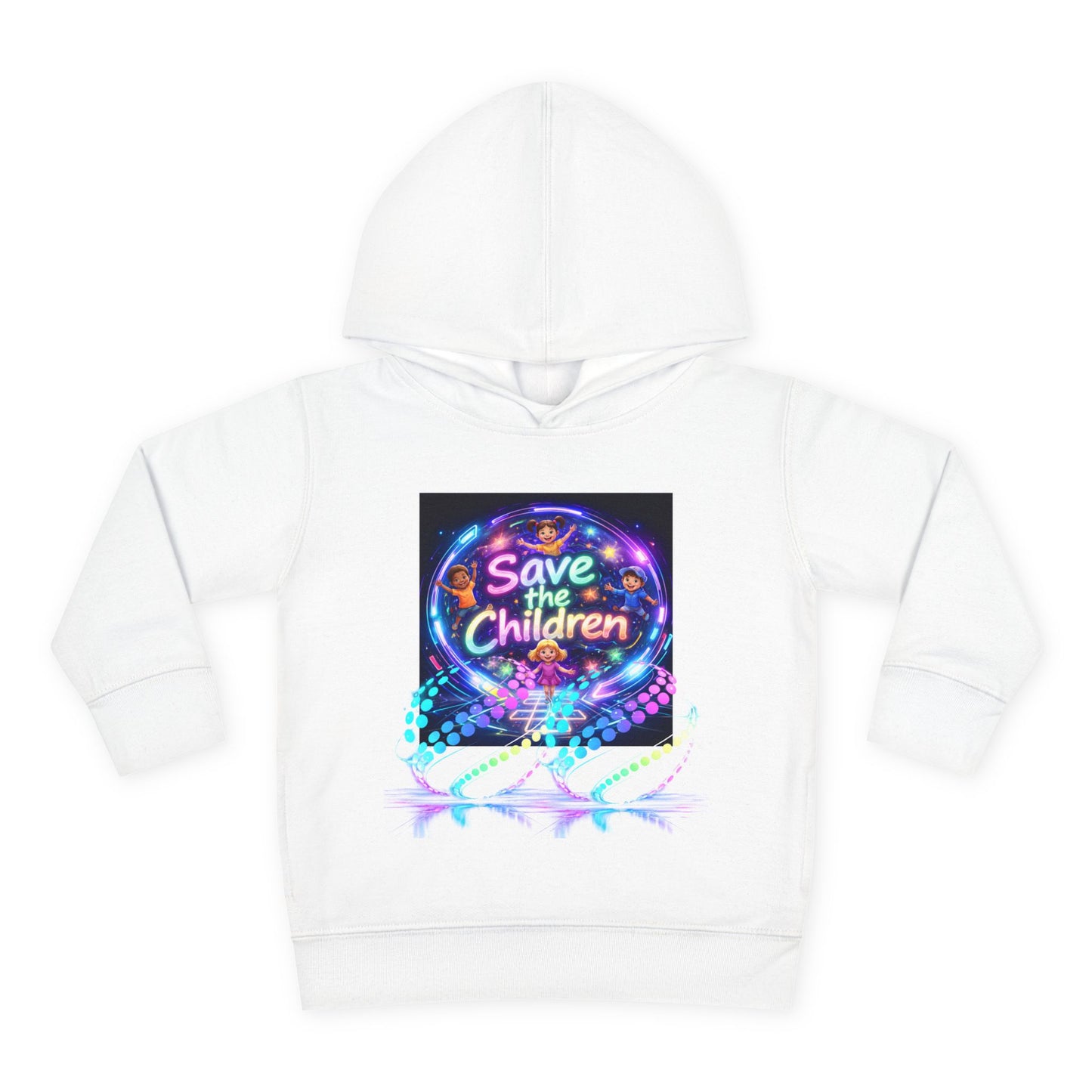 Save the Children Toddler Hoodie — Colorful Neon FBF Charity Pullover
