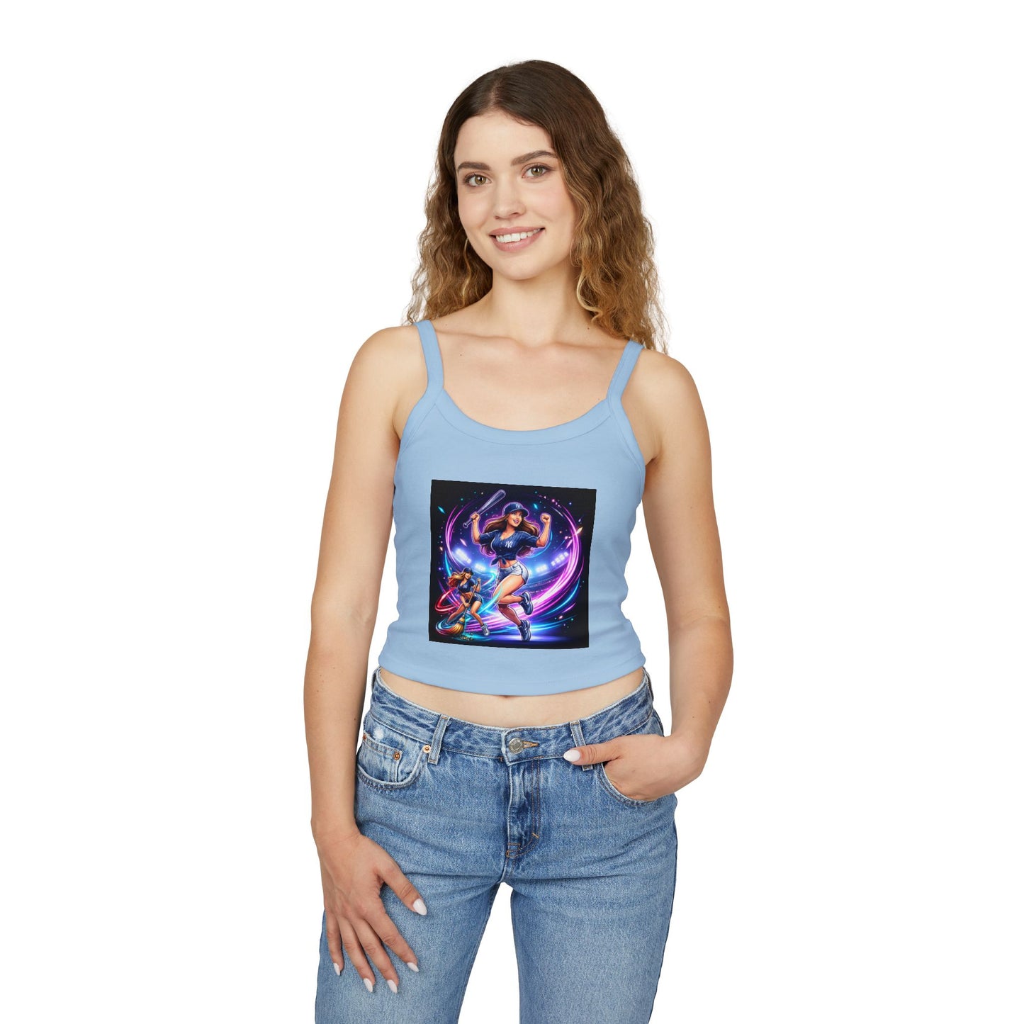 Yankees sweep Women's Spaghetti Strap Tank Top
