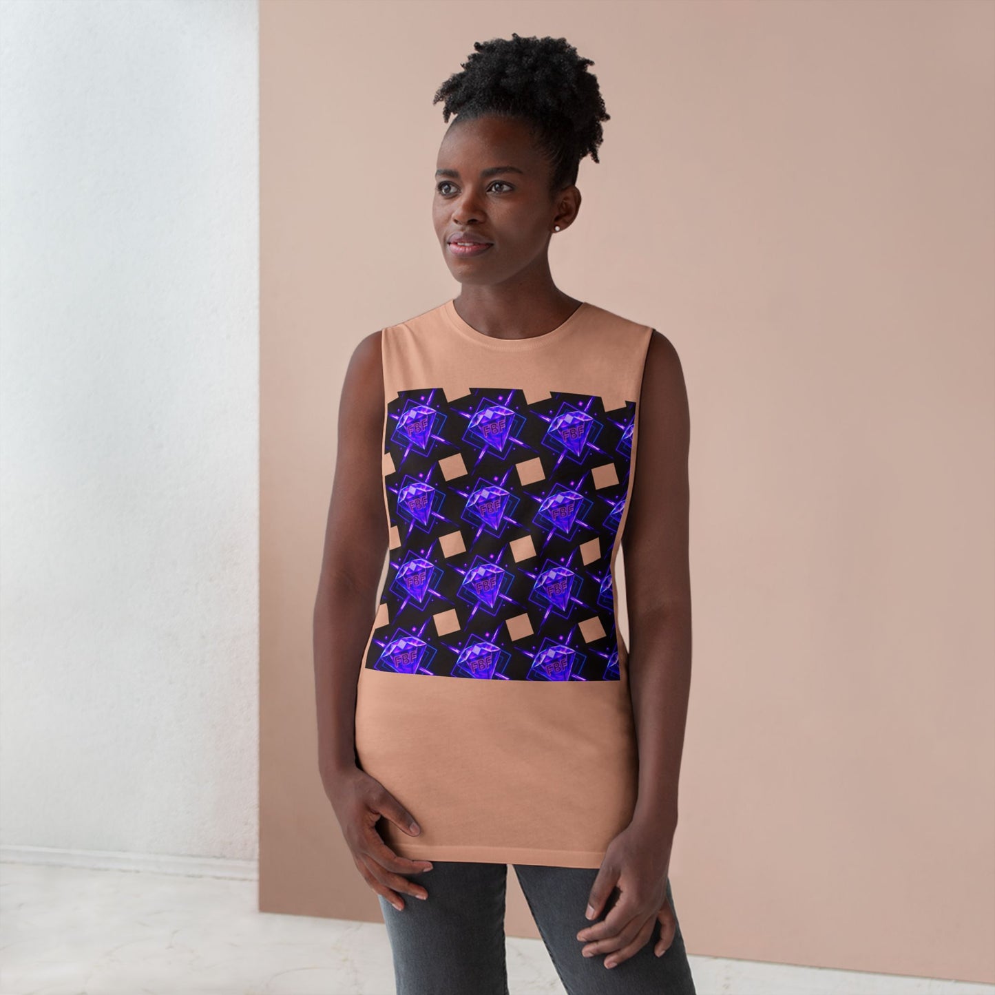Unisex Graphic Tank Top, Trendy Summer Wear, Perfect for Festivals, Casual Outings, Vibrant Pattern Top, Comfortable Everyday Style