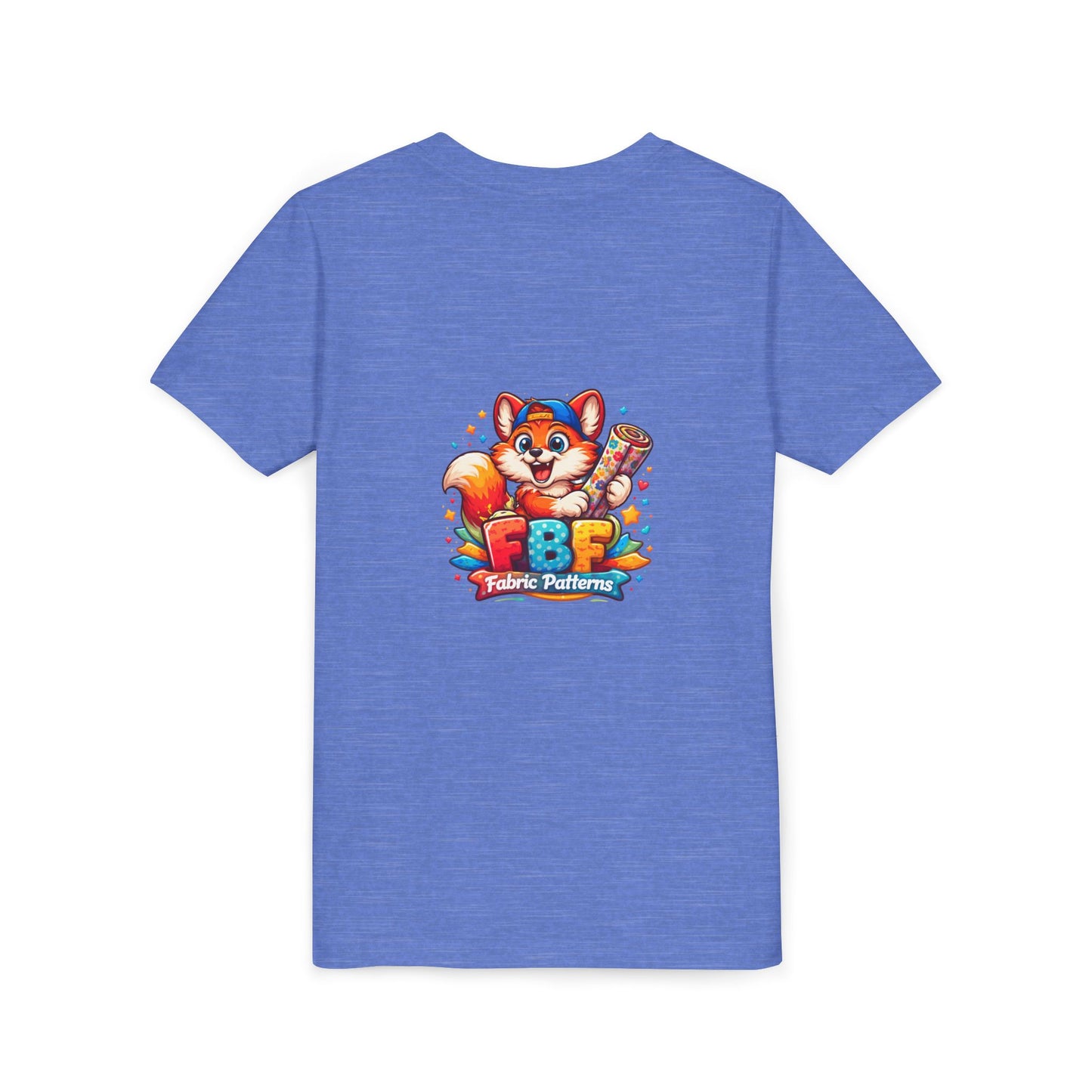 Youth Tee — Colorful Cartoon Fox 'FBF' Logo Kids Shirt