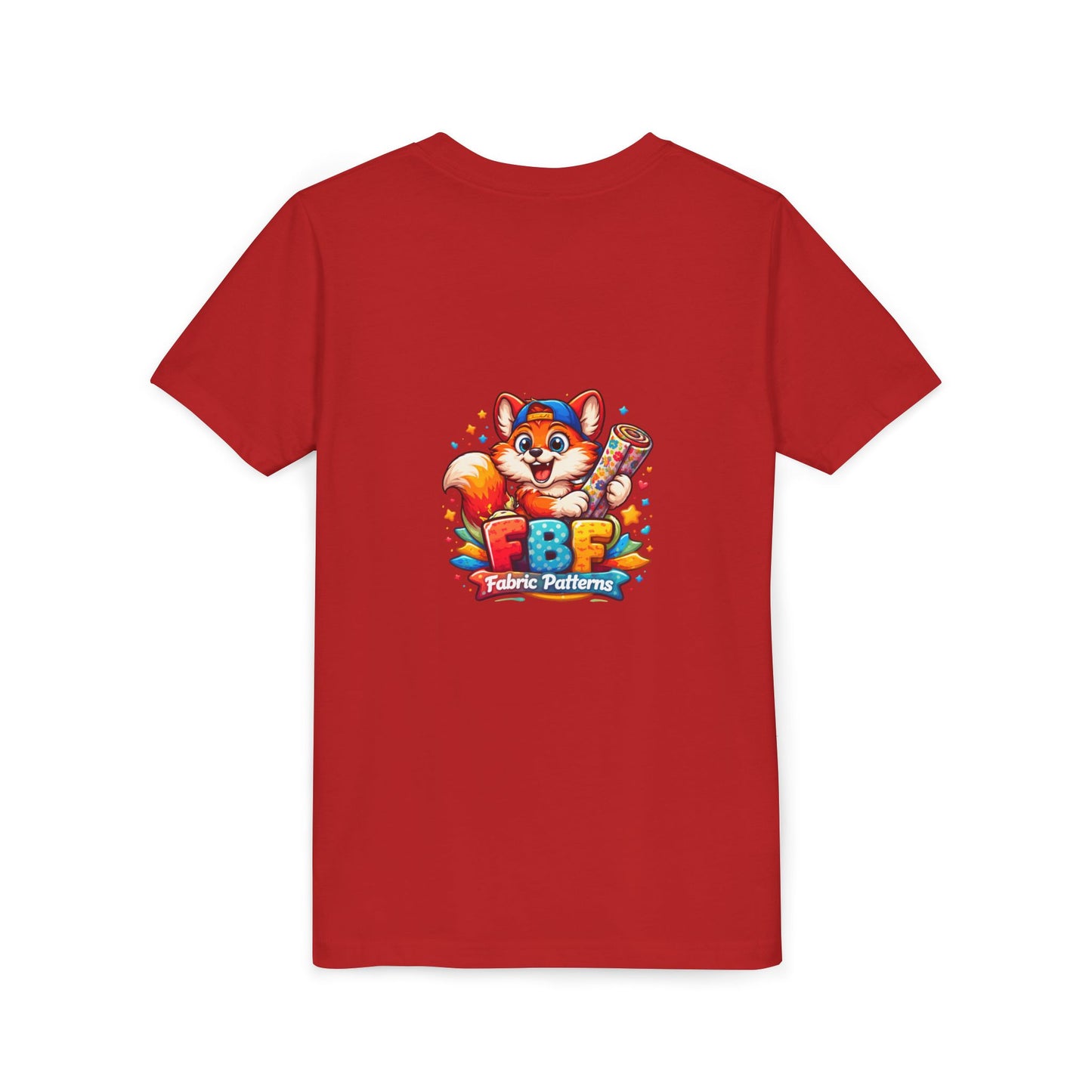 Youth Tee — Colorful Cartoon Fox 'FBF' Logo Kids Shirt