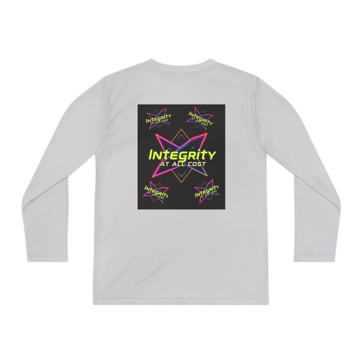 Integrity Youth Long Sleeve Tee, Cool Graphic Shirt, Motivational Apparel, Perfect for Sports, Birthday Gift