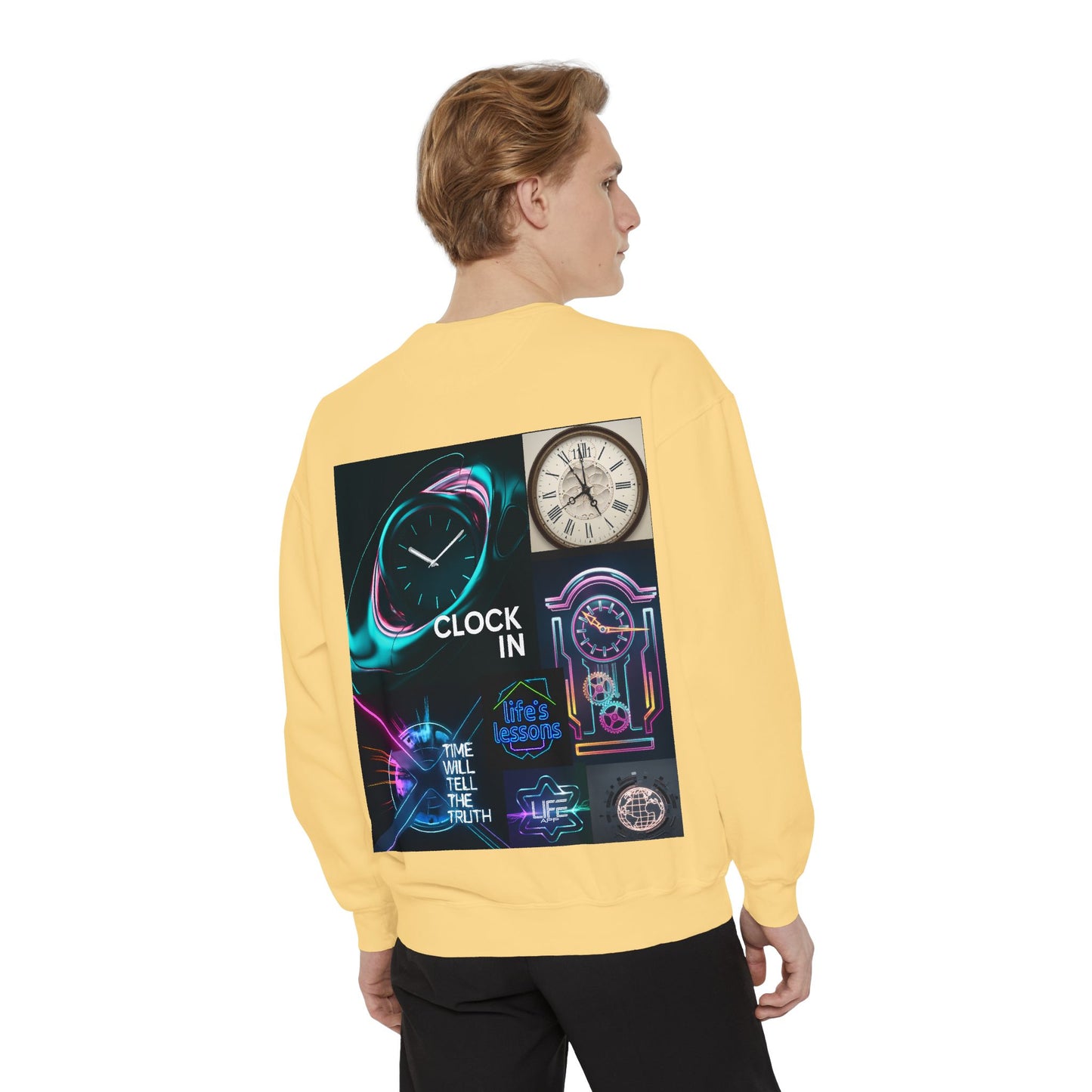 Retro Neon Clock Sweatshirt