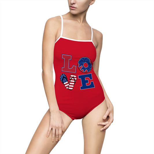 Women's One-piece Swimsuit (AOP)