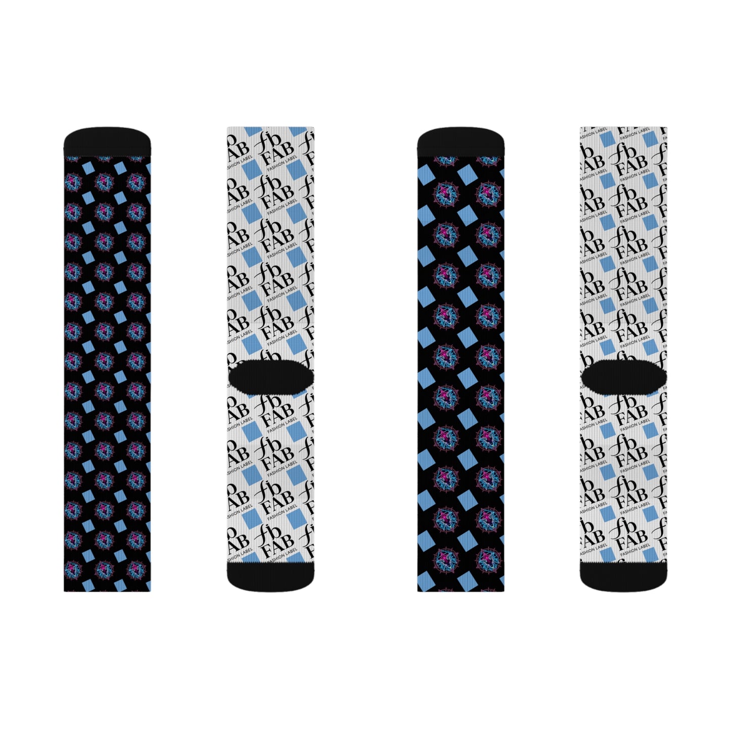 Sublimation Socks | Funky Patterned Crew Socks for Fashion Lovers, Unique Gift, Everyday Wear, Fun Accessories, Stocking Stuffers