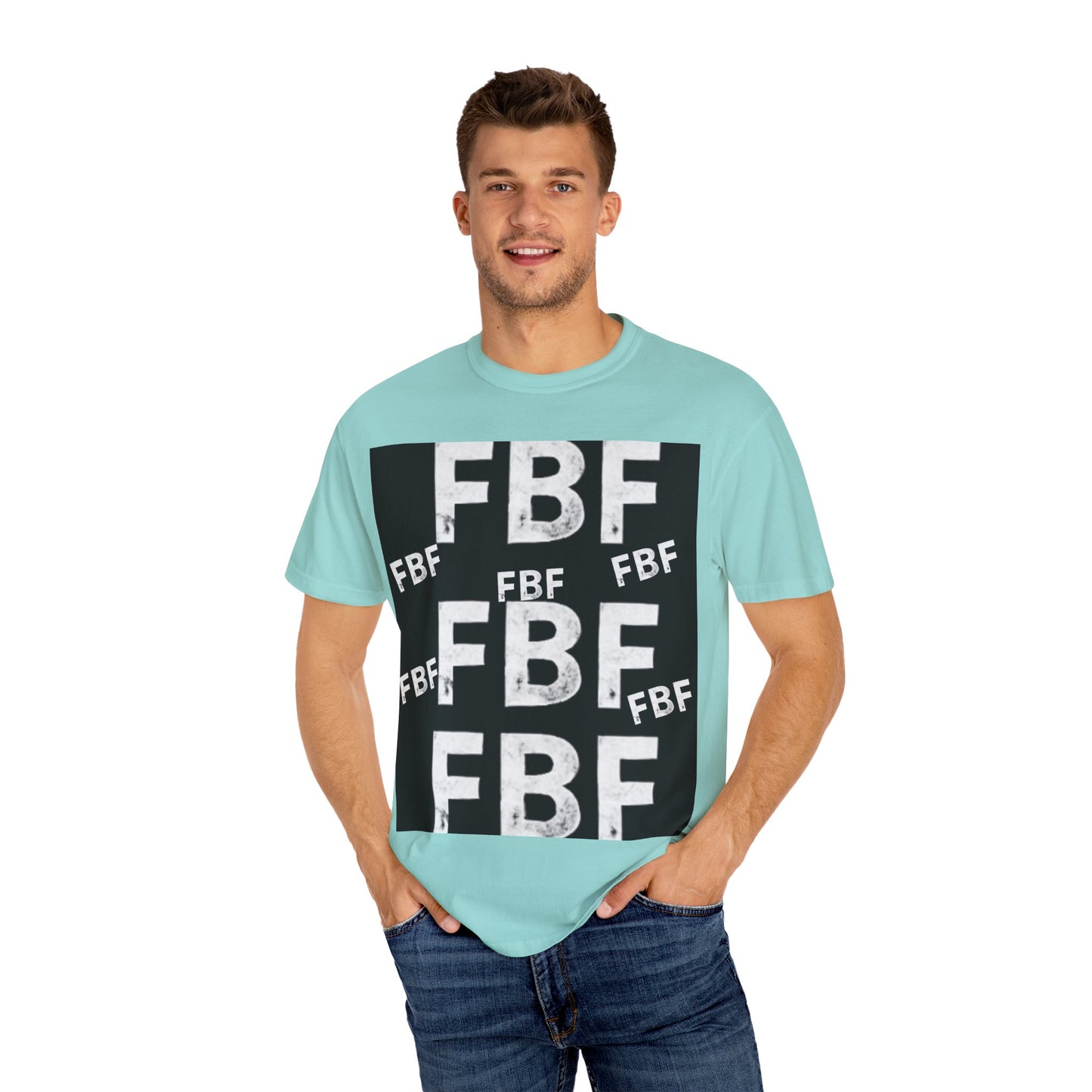 FBF Garment-Dyed Unisex T-shirt, Casual Wear, Graphic Tee, Street Style, Gift for Friends, All Occasions