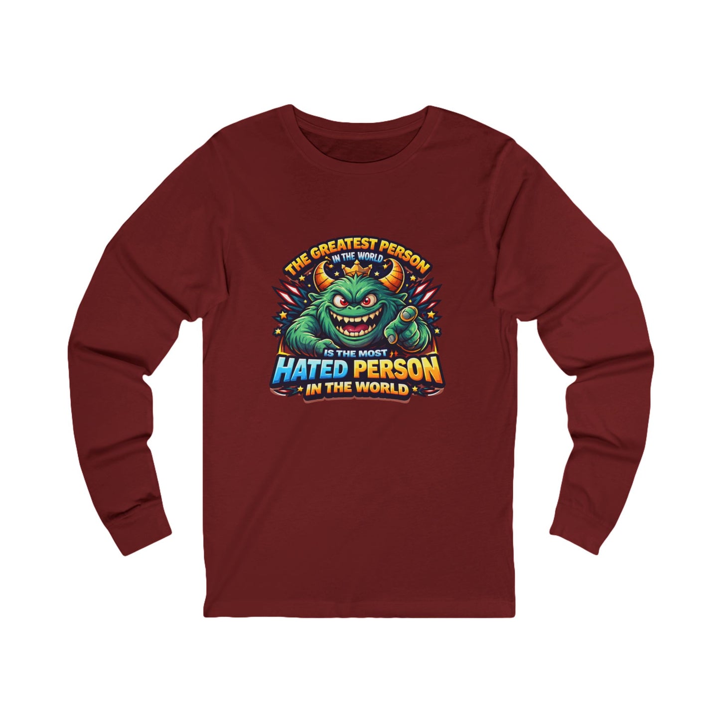 Greatest hated monster Unisex Jersey Long Sleeve Tee