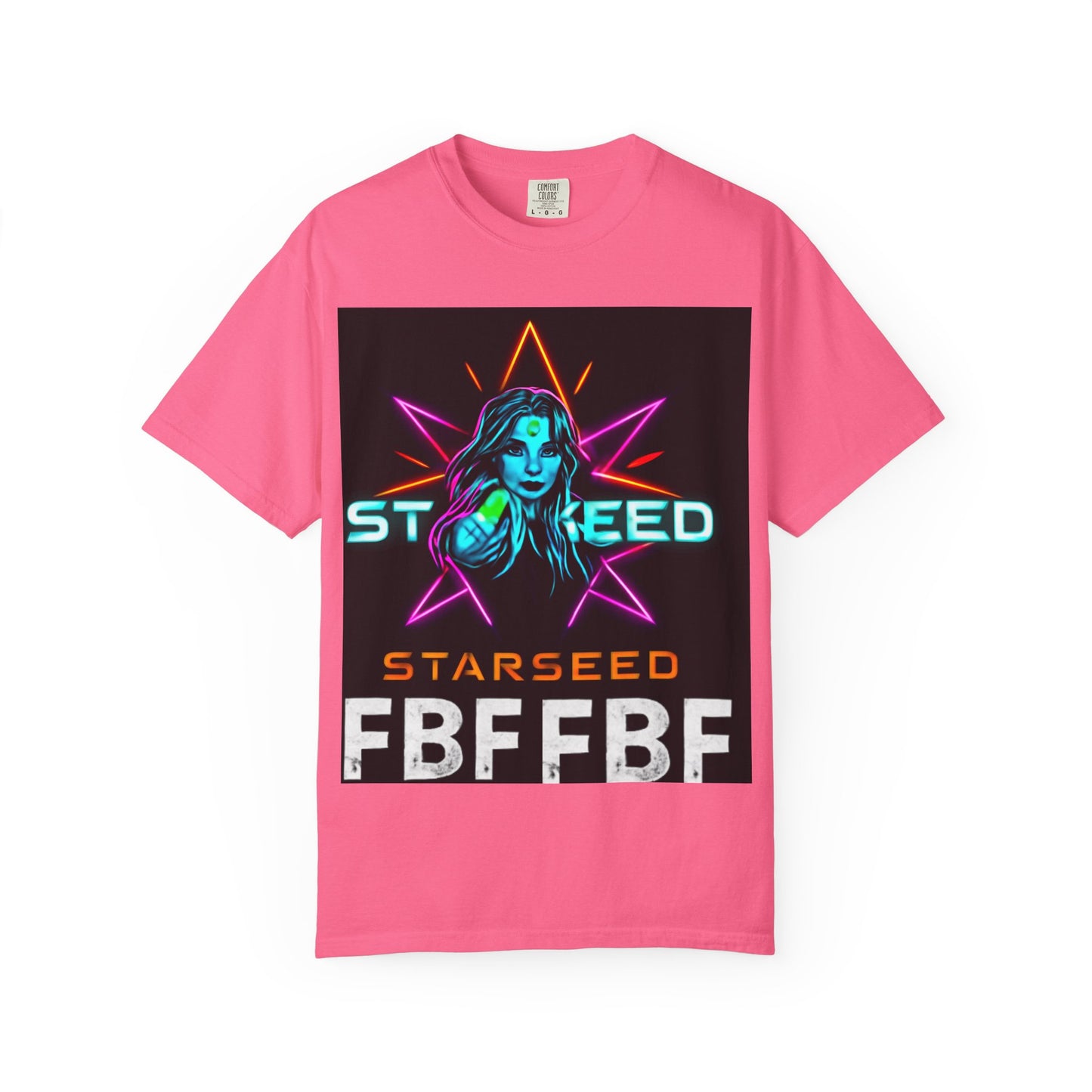 Neon Graphic T-Shirt - Starseed FBF Tee, Unisex Fashion, Cool Gift, Festival Wear, Retro Style, Casual Streetwear
