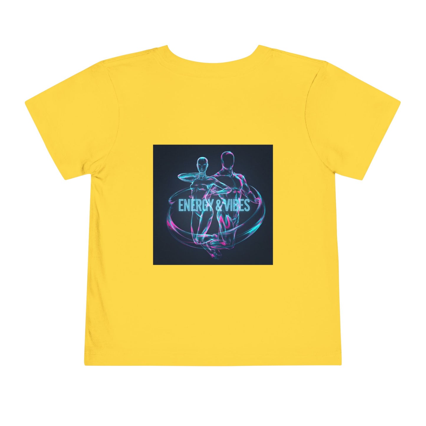 Toddler Tee — Energy & Vibes Neon Dance Graphic