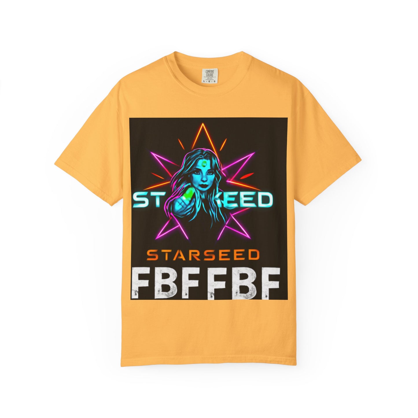 Neon Graphic T-Shirt - Starseed FBF Tee, Unisex Fashion, Cool Gift, Festival Wear, Retro Style, Casual Streetwear