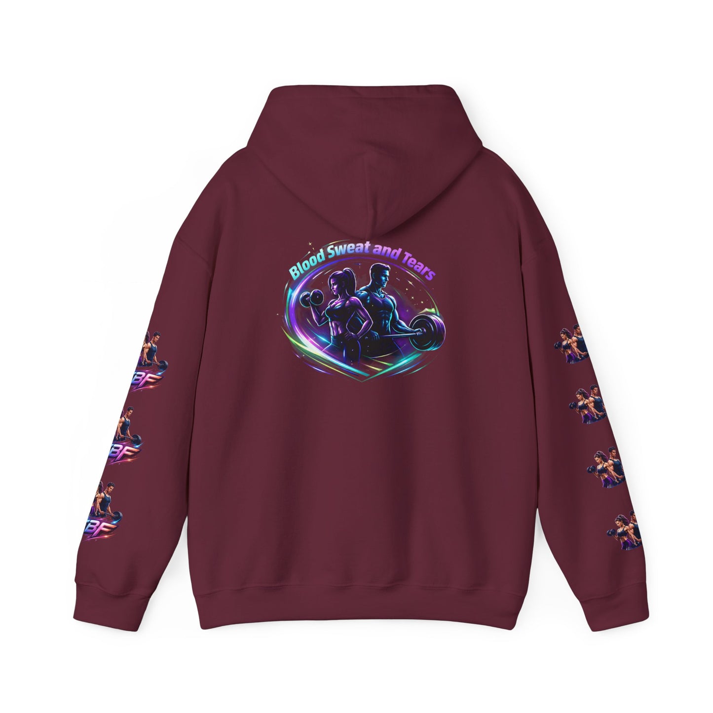 Weightlifting Hoodie — "Blood, Sweat and Tears" Fitness Pullover