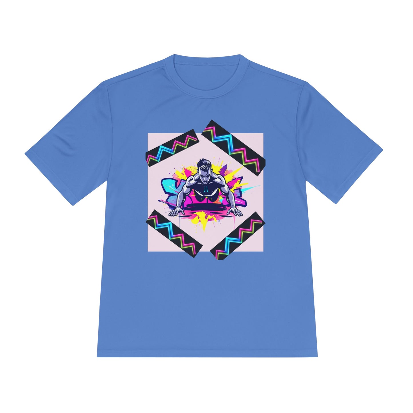 Vibrant Graphic Moisture Wicking Tee for Active Lifestyle