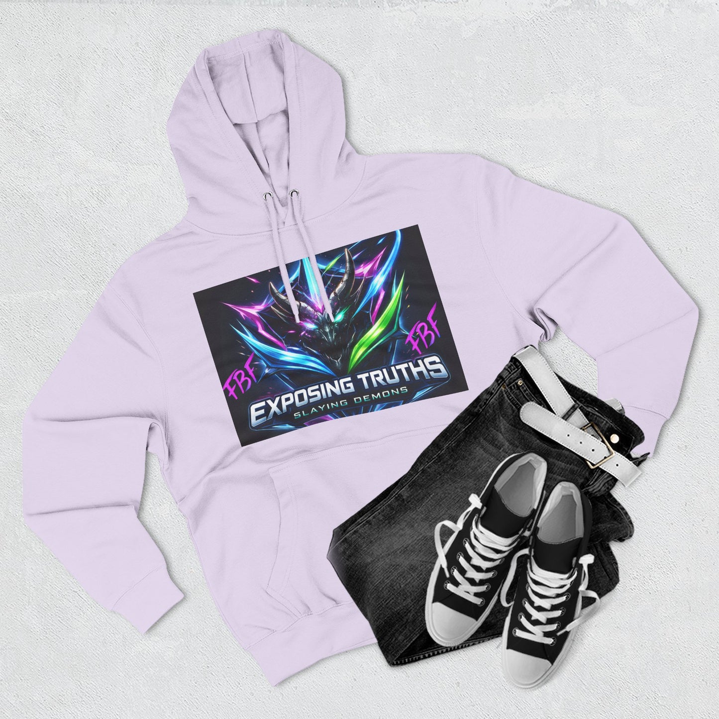 Three-Panel Fleece Hoodie