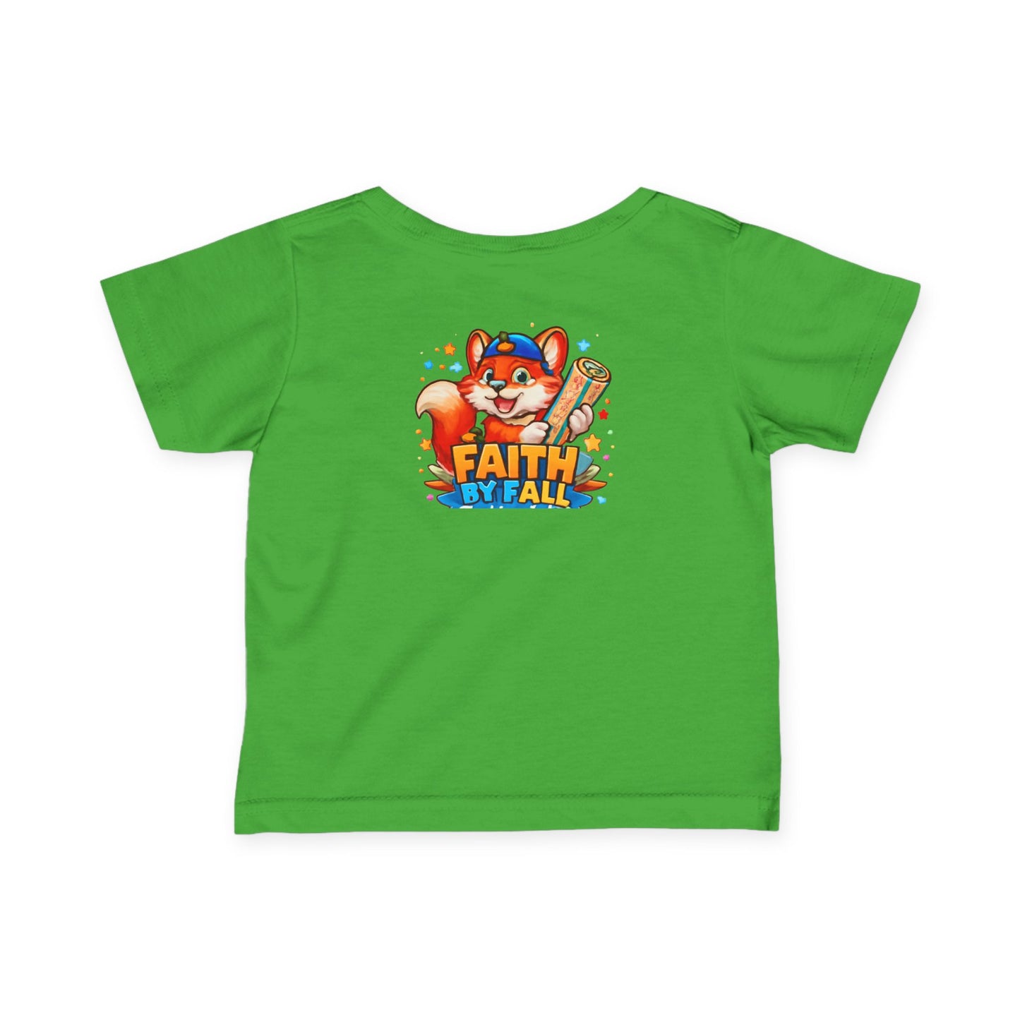Infant Tee — Cute Fox "Faith Fox" Graphic Baby Shirt