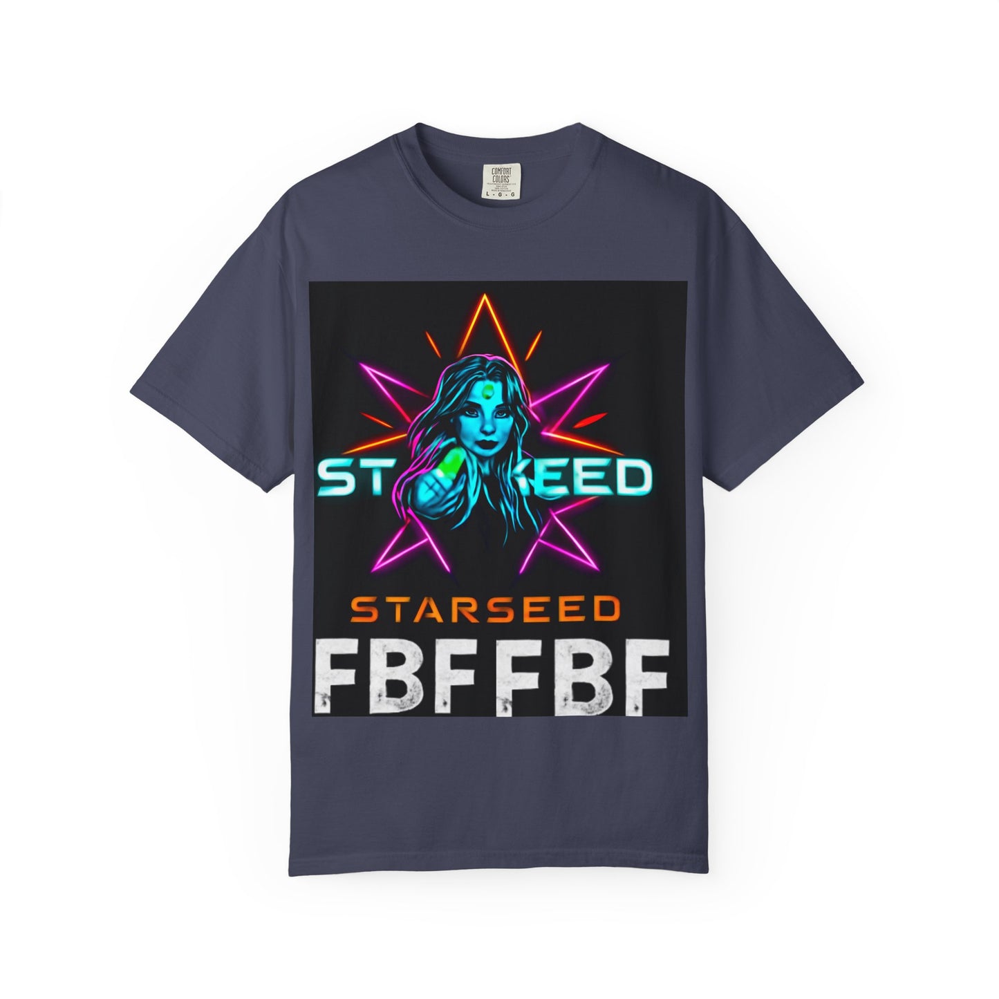 Neon Graphic T-Shirt - Starseed FBF Tee, Unisex Fashion, Cool Gift, Festival Wear, Retro Style, Casual Streetwear