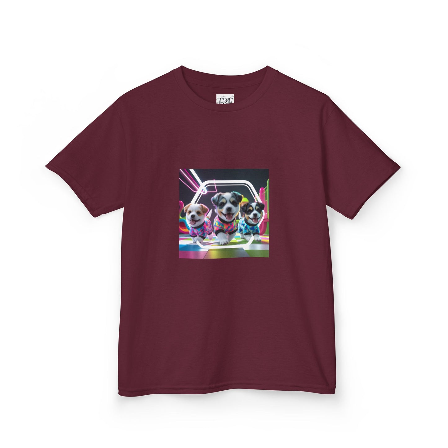 Colorful Dog-Themed Kids Tee - 'Unity Fun' Design