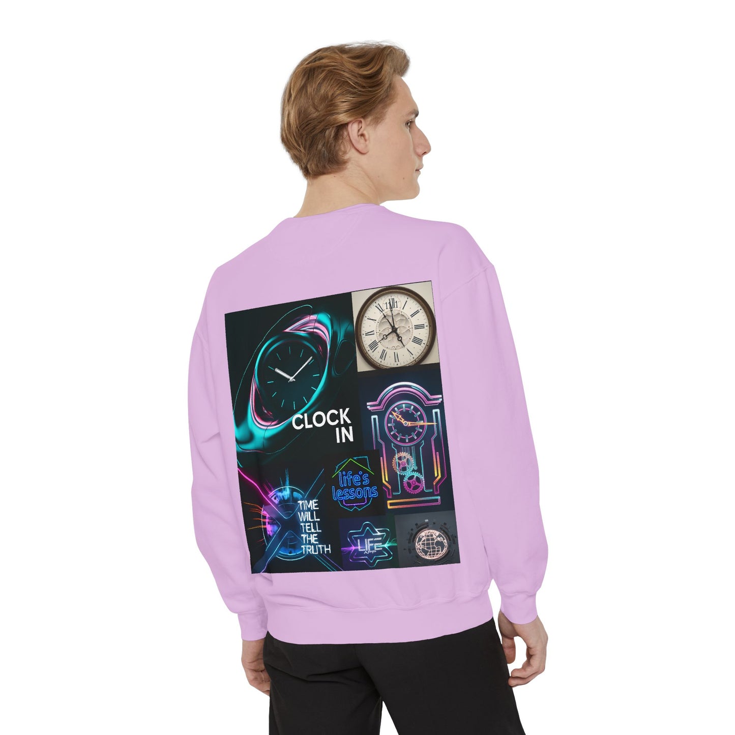 Retro Neon Clock Sweatshirt