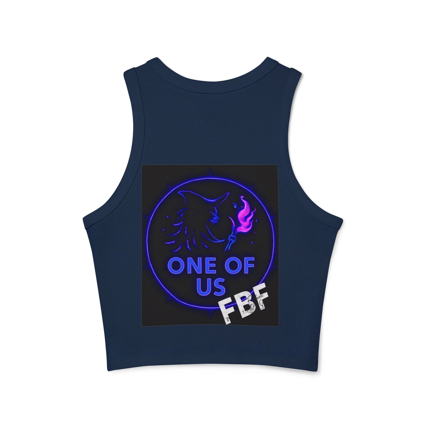 Witchy Racer Tank, Women's Crop Top, Festival Apparel, Halloween Wear, Magical Gifts, Casual Summer Style