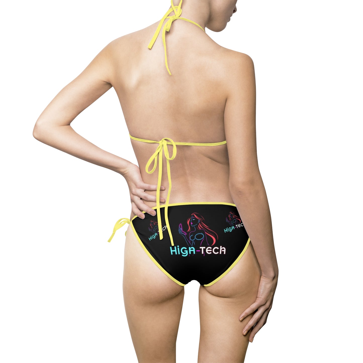Neon High Heel Bikini — Women's Triangle String Swimsuit