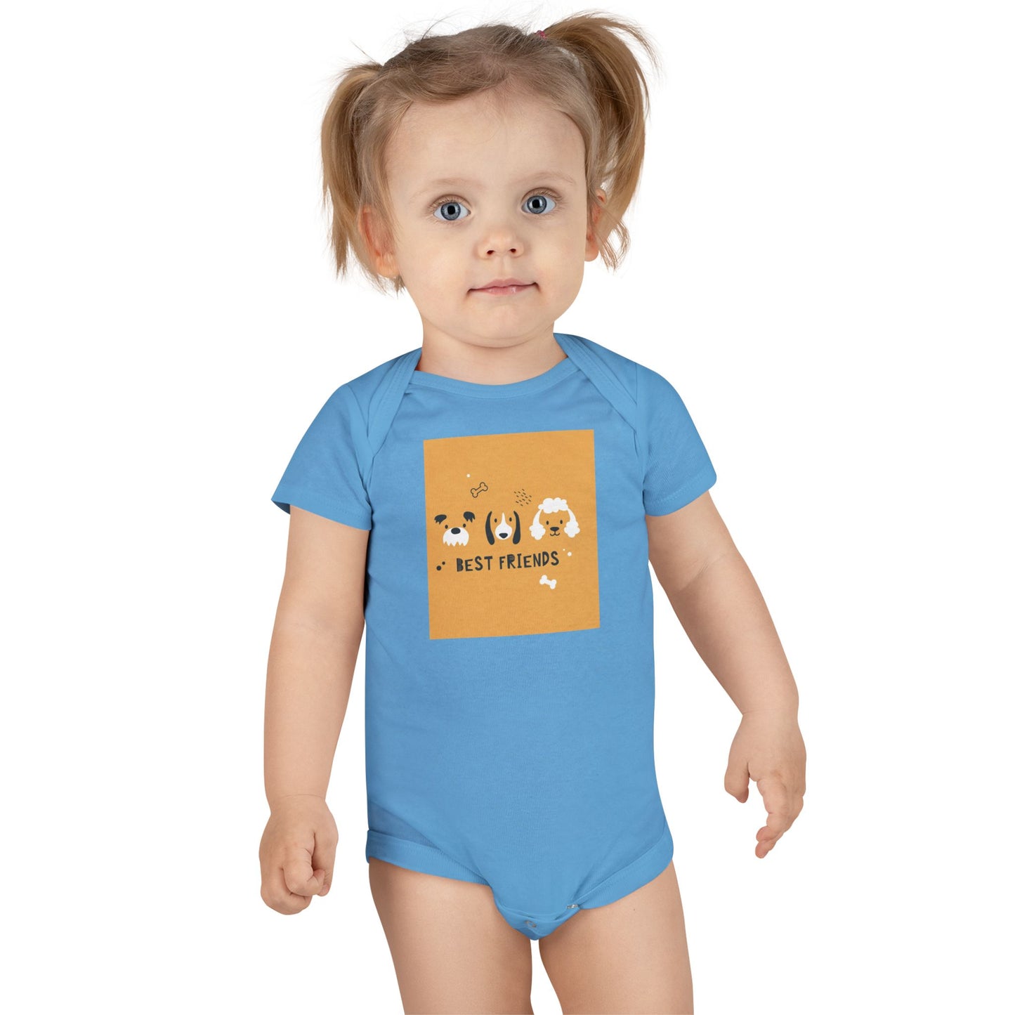 Best friends doggie Baby Short Sleeve Onesie®
