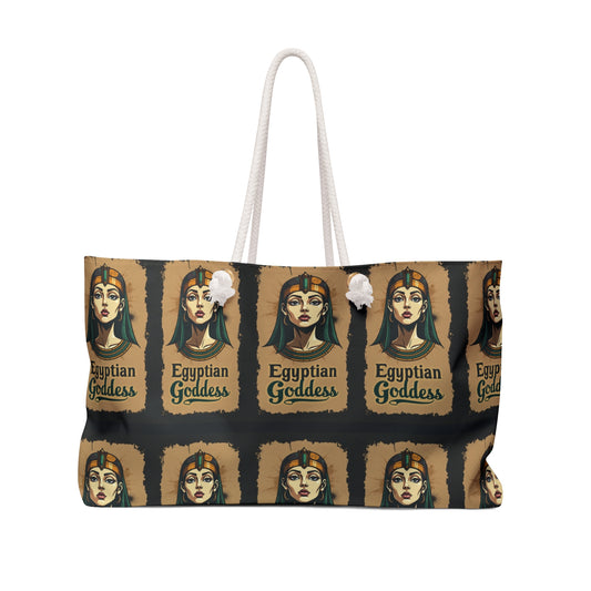 Egyptian Goddess Weekender Bag - Stylish Tote for Travel & Leisure