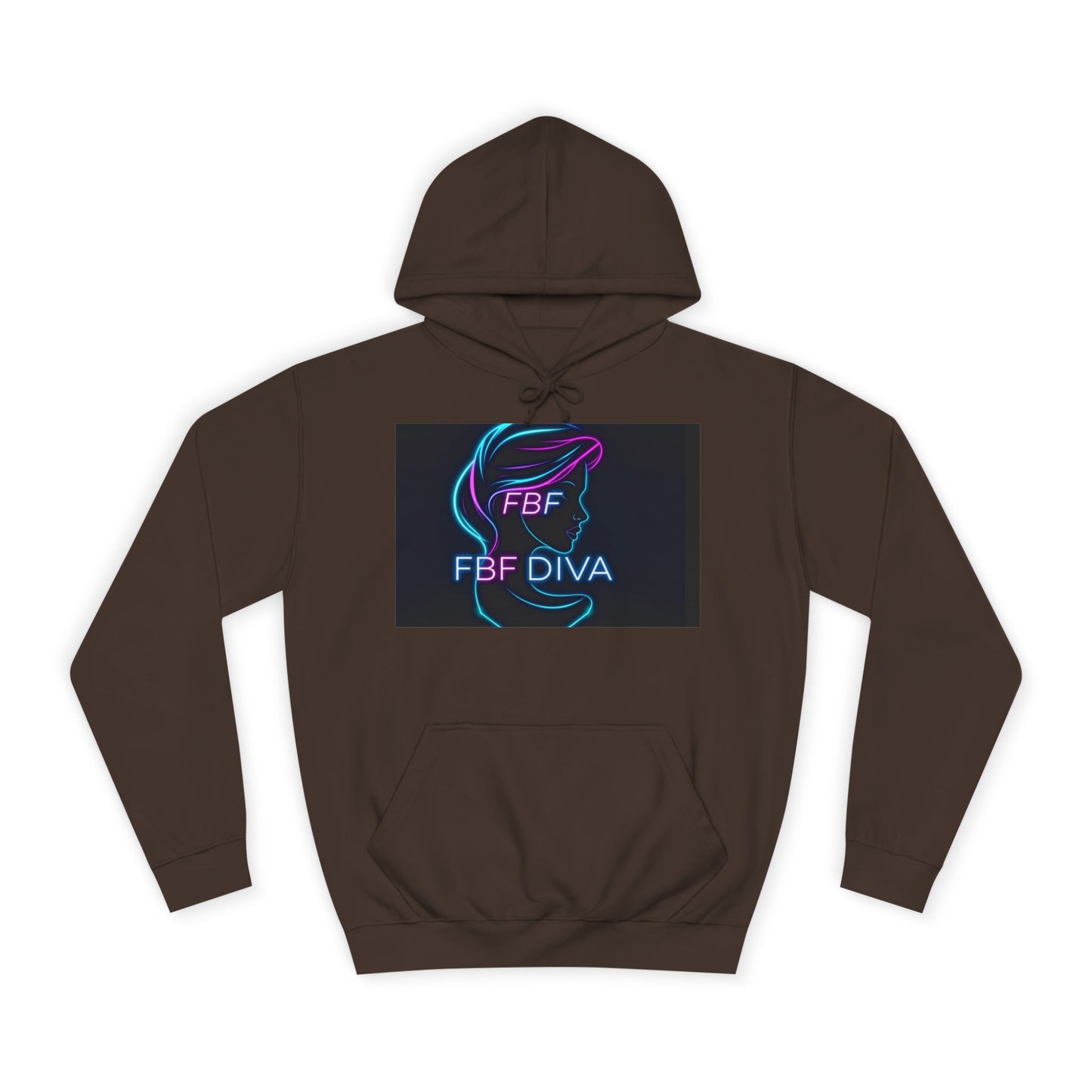 Neon FBF College Hoodie, Unisex Streetwear, Stylish Campus Apparel, Cozy Gift for Students, Trendy College Wear, FBF Diva Hoodie