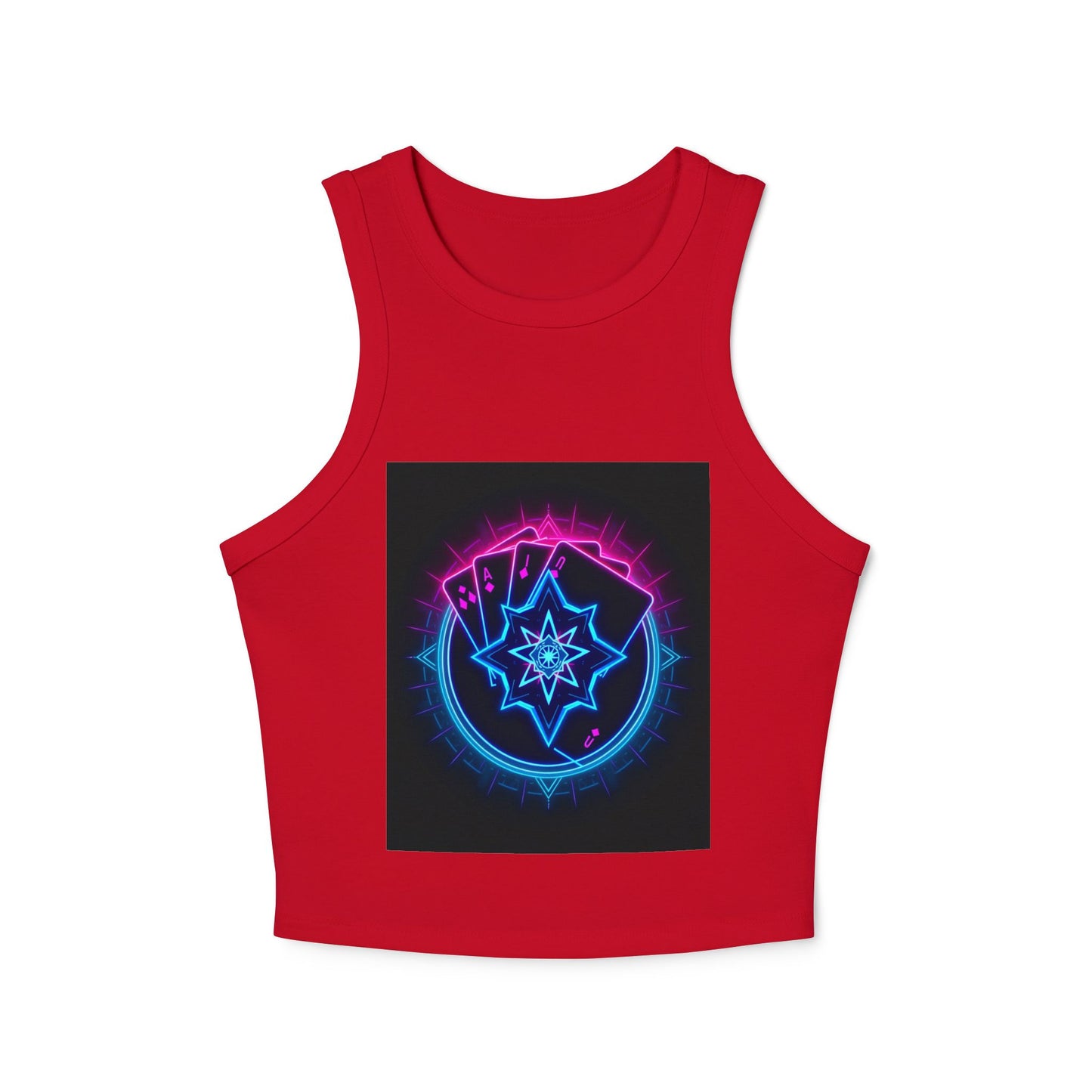 Women's Micro Rib Racer Tank Top - Feminine Energy & Cosmic Vibes, Summer Top, Festival Wear, Workout Gear, Gift for Her, [...]