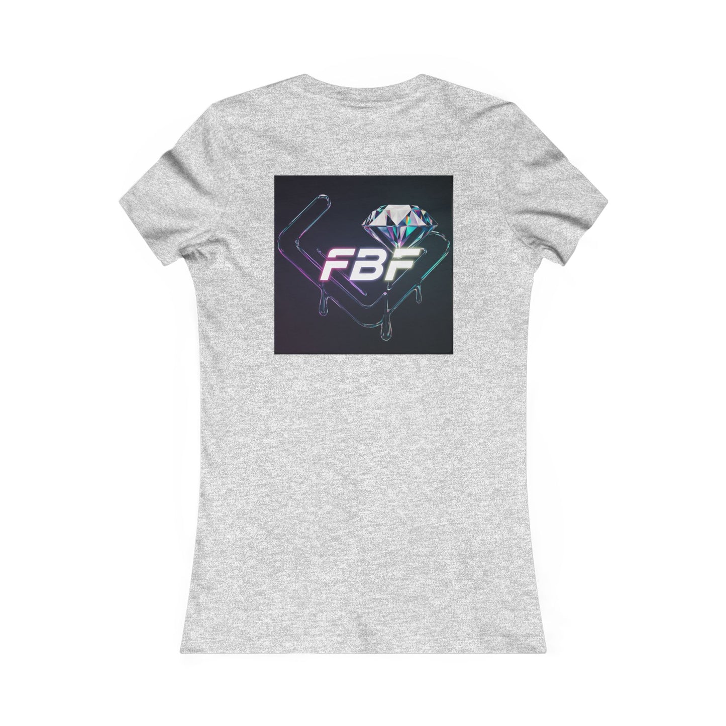 Women’s Graphic Tee — Neon ‘The One’ Portrait with Back Diamond FBF Logo
