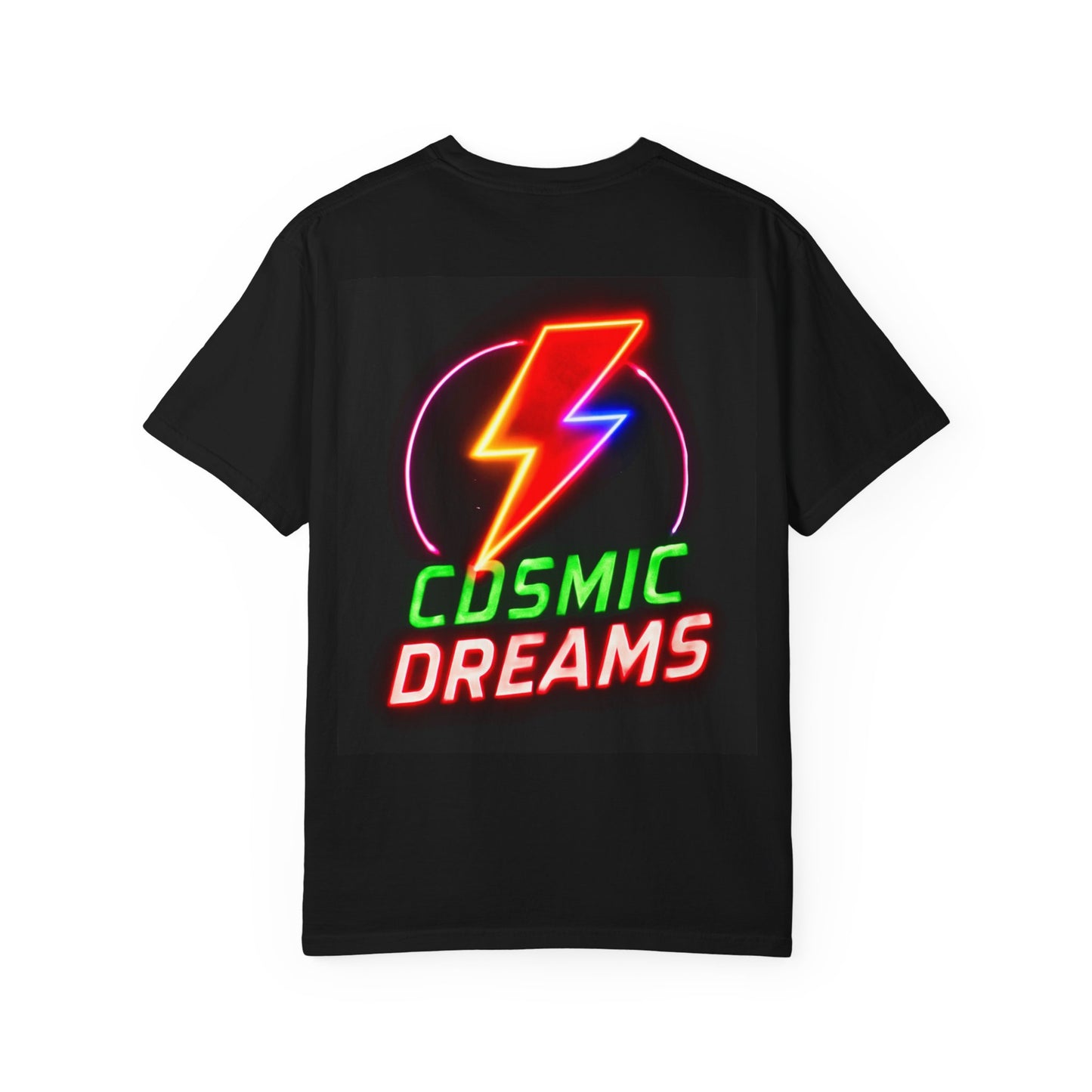 Vibrant Unisex Graphic T-Shirt, Cosmic Dreams Tee, Retro Neon Shirt, Stylish Casual Wear, Gift for Gamers & Dreamers