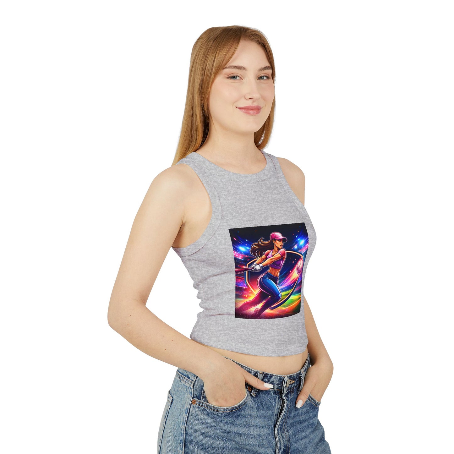 Women's Micro Rib Racer Tank Top